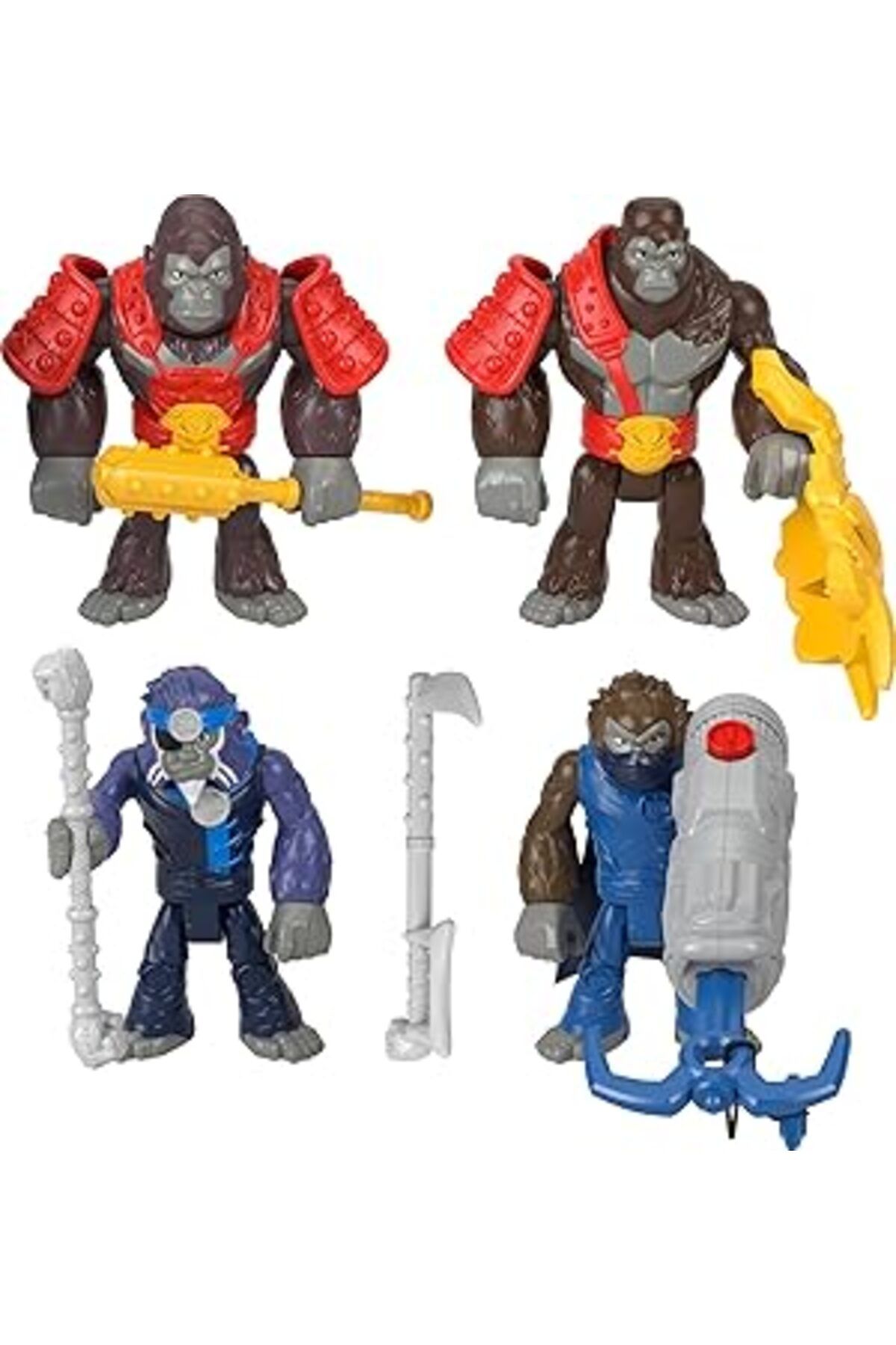 Qedii Imaginext Goril Komutan Maymun Ordusuna Karşı Aksiyon Figürü Seti Hml57