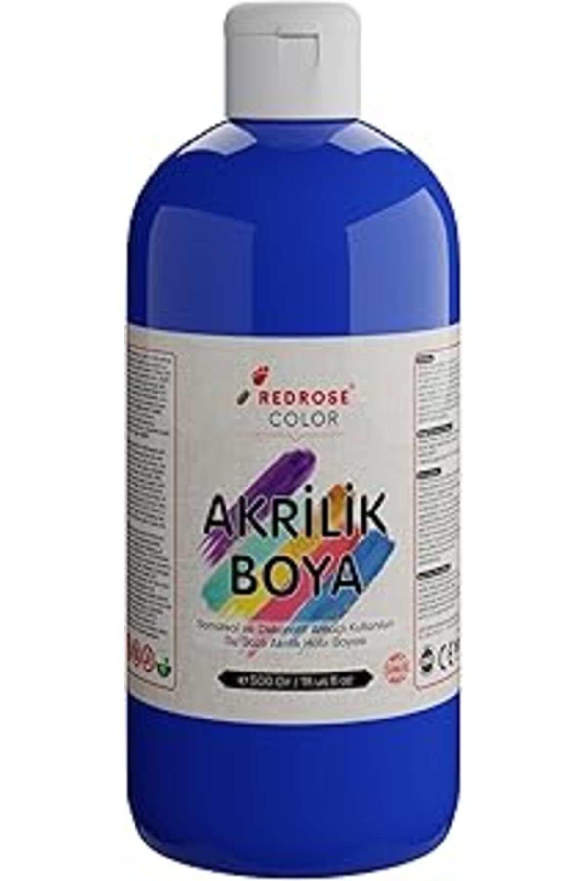 Mu Art Ahşap Red Rose Mavi Akrilik Boya 500 Gr