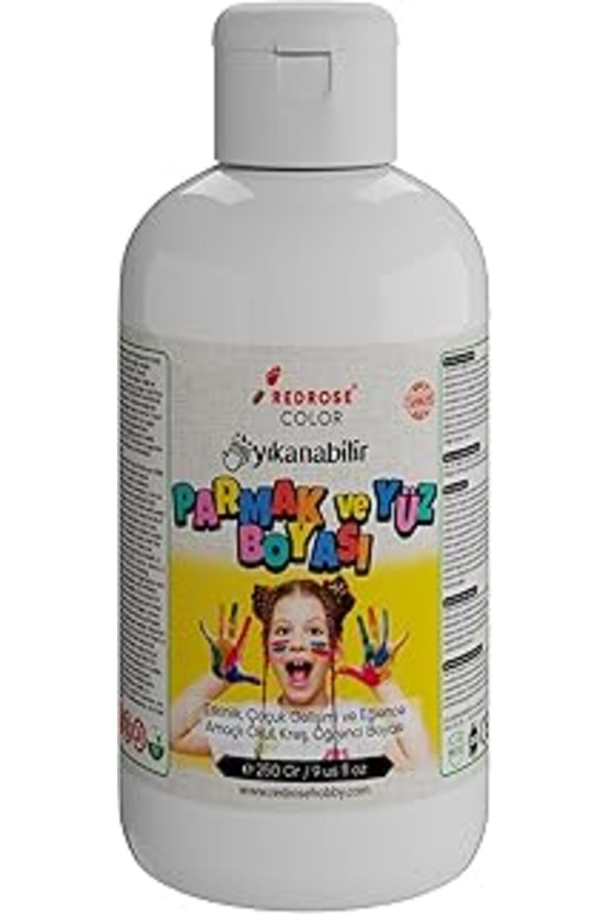 Mu Art Ahşap Red Rose Beyaz Parmak Boyası 250 Gr