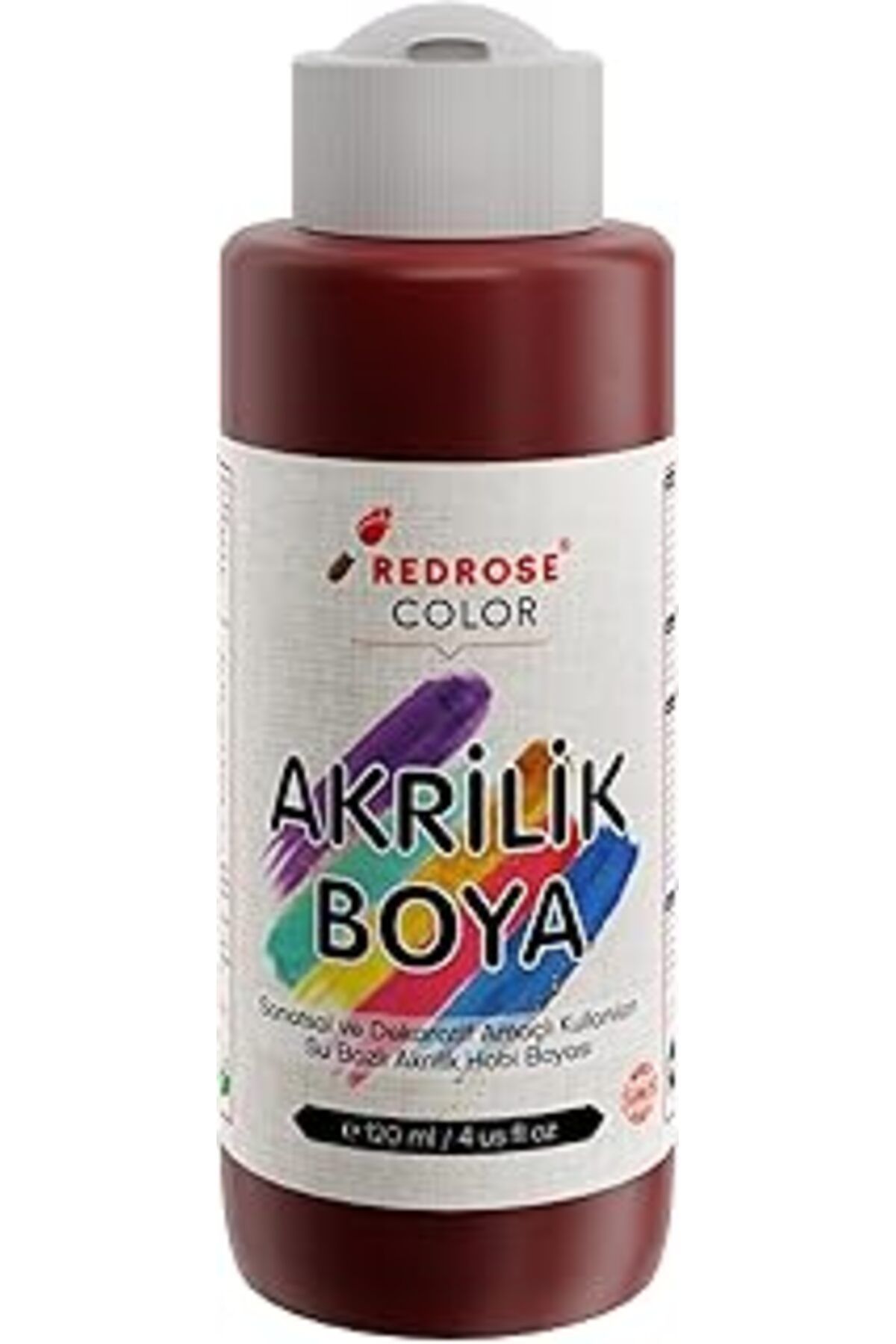 Qedii Red Rose Bordo Akrilik Boya 120 Ml
