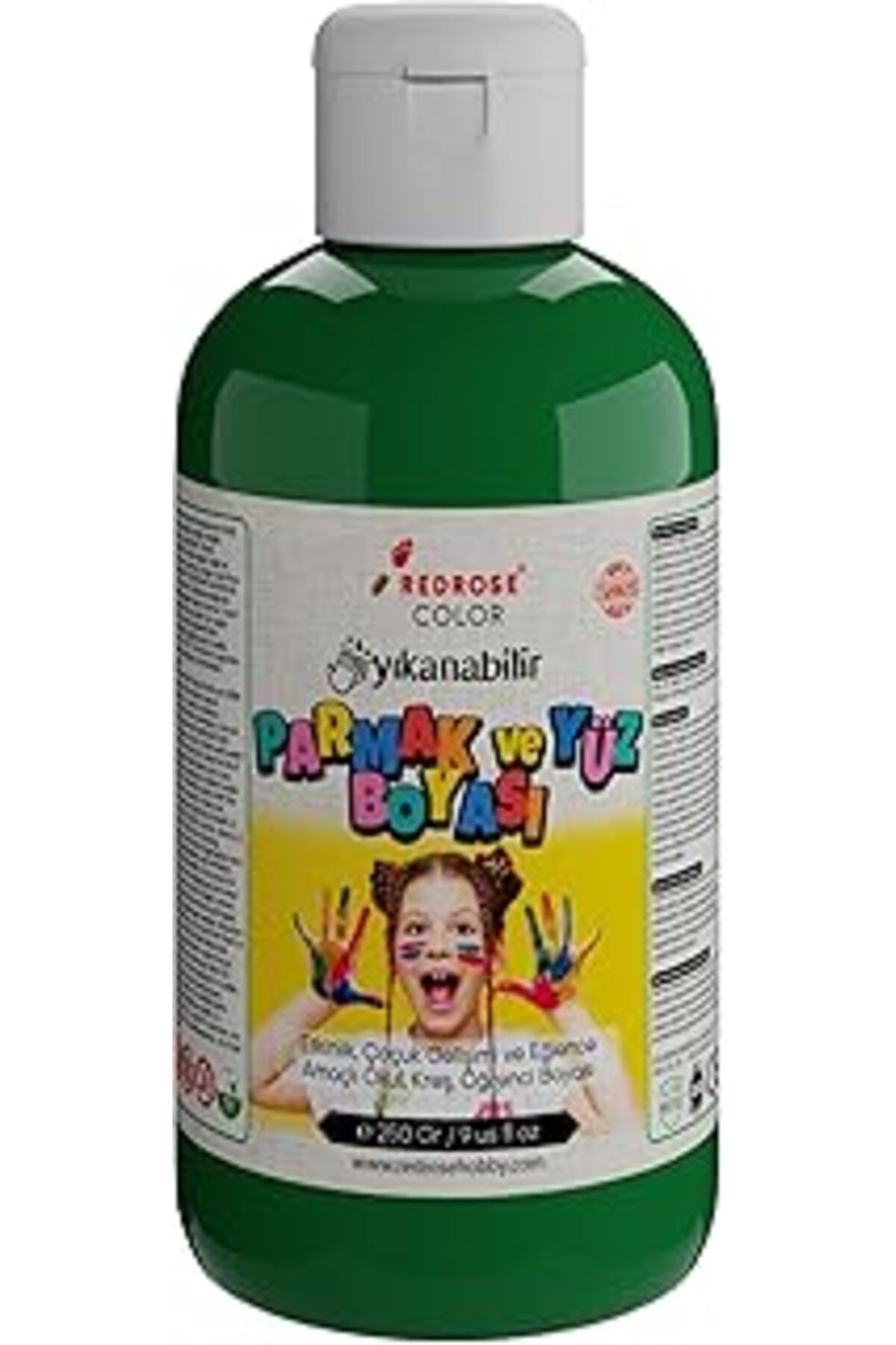 Qedii Red Rose Yeşil Parmak Boyası 250 Gr