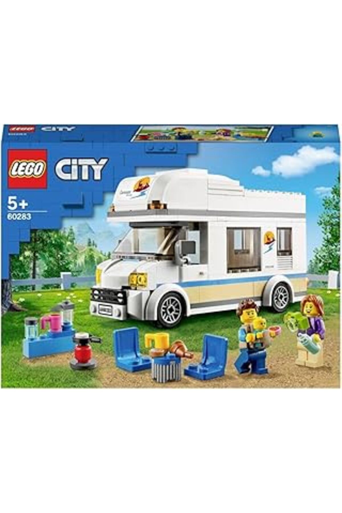 Mu Art Ahşap City Tatilci Karavanı 60283-5 Yaş Ve Üzeri Çocuklar Için 2 Minifigür Içeren Yaratıcı Oyuncak Yapım