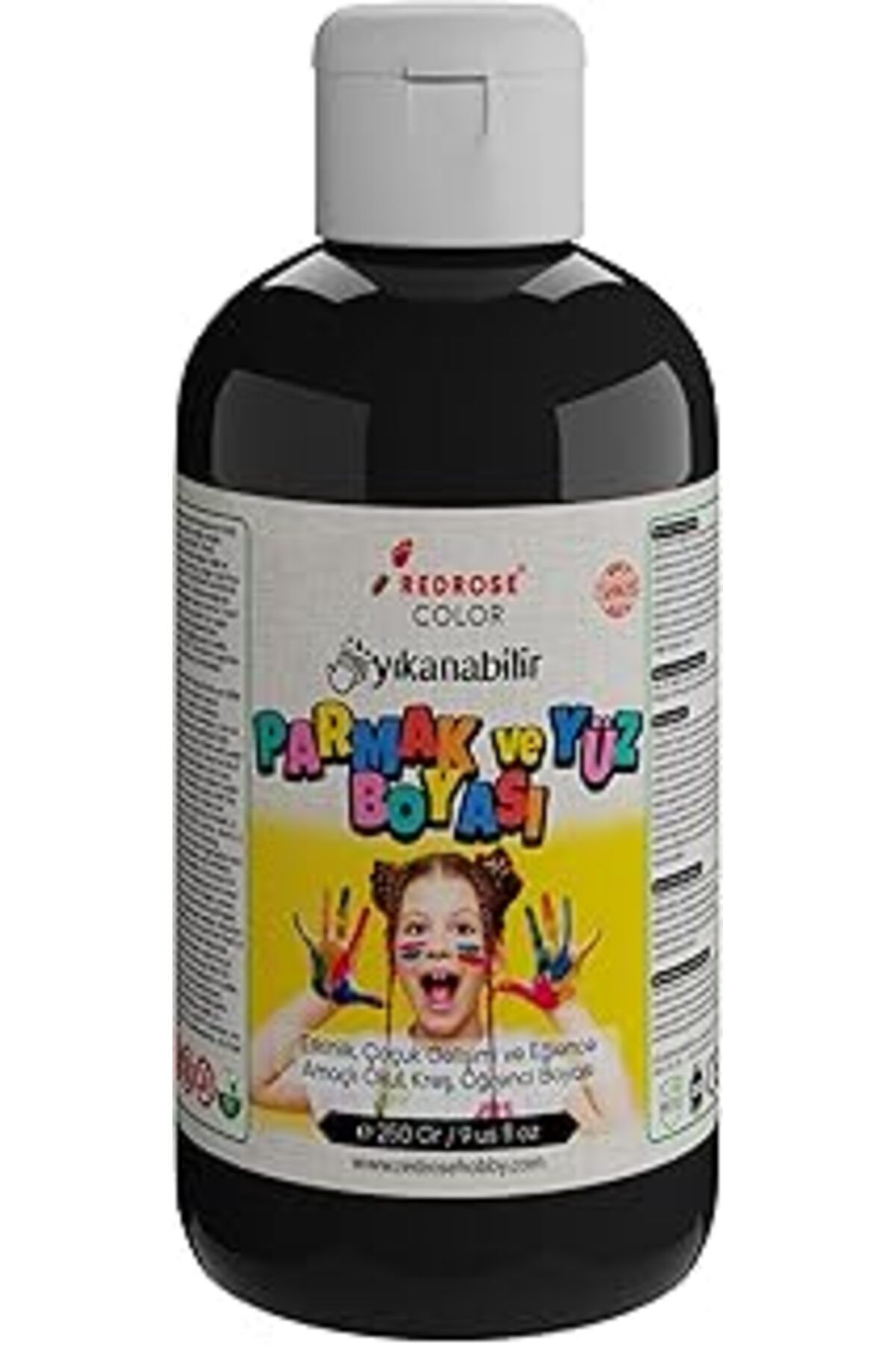 Mu Art Ahşap Red Rose Siyah Parmak Boyası 250 Gr