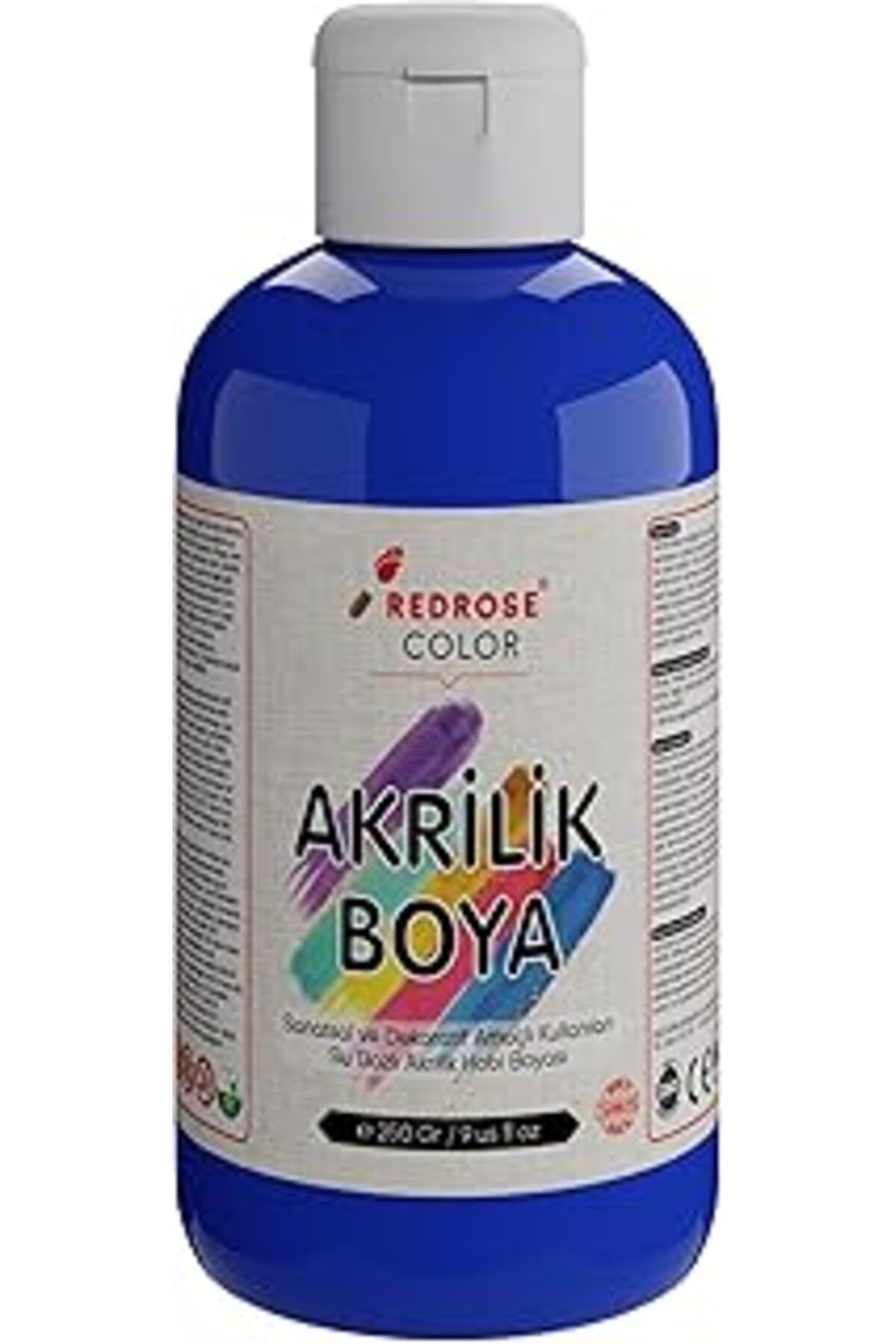 Mu Art Ahşap Red Rose Mavi Akrilik Boya 250 Gr