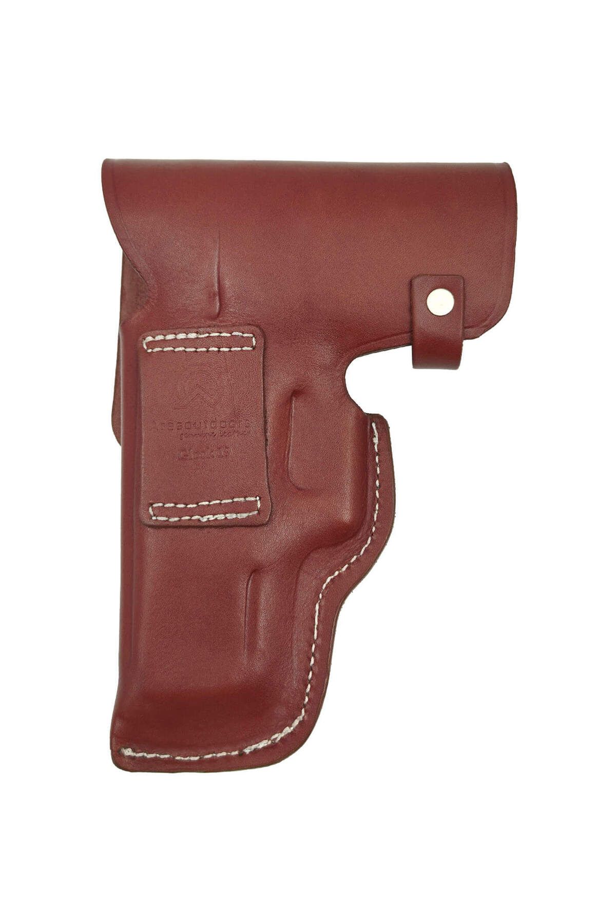 Aresoutdoors Glock 19 Uyumlu Kapalı Askeri Tip Kapaklı Kahverengi Silah Kılıfı