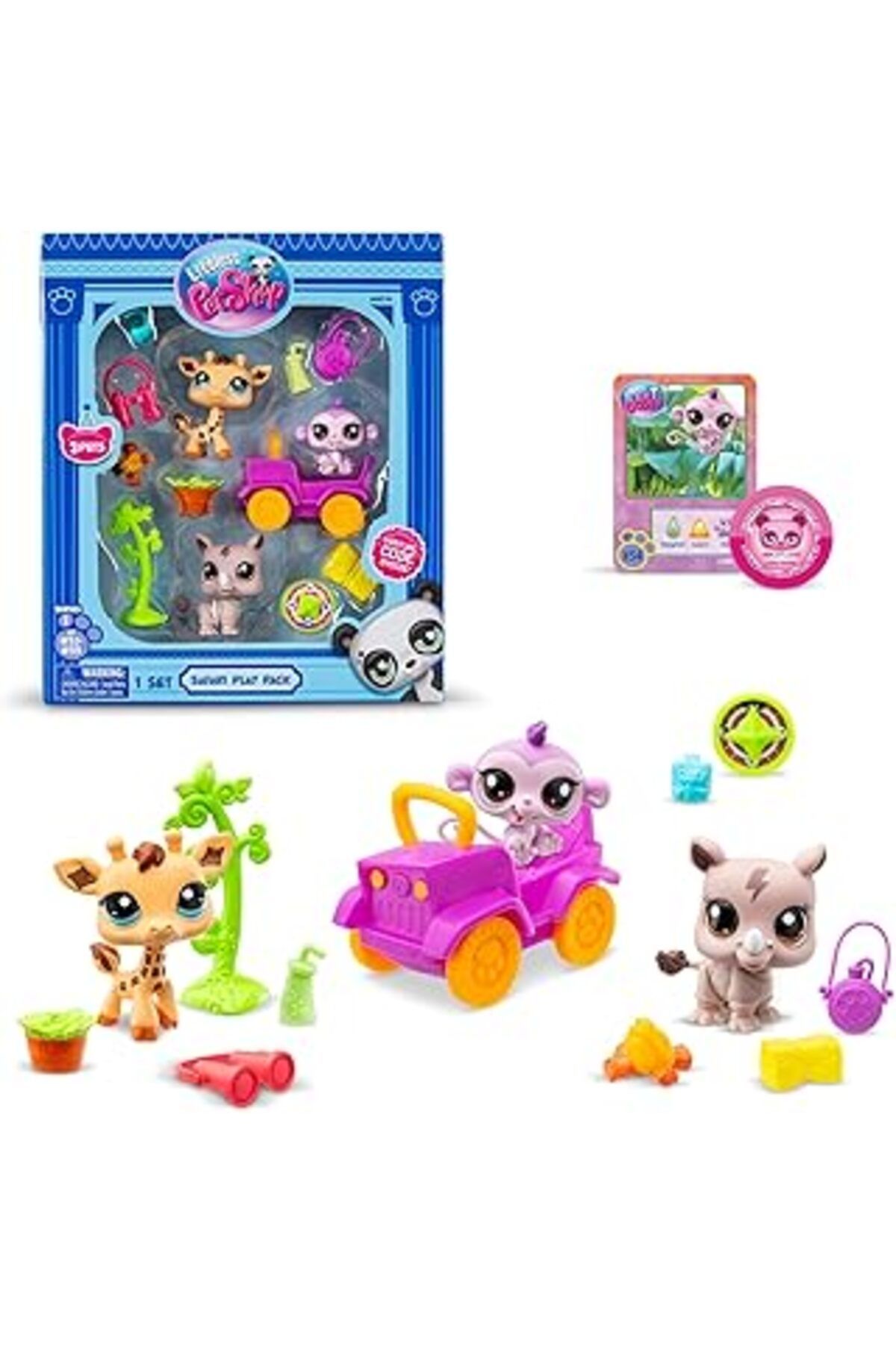 Qedii -Bsf-Lps-Figür Set Minişler Safari Temalı