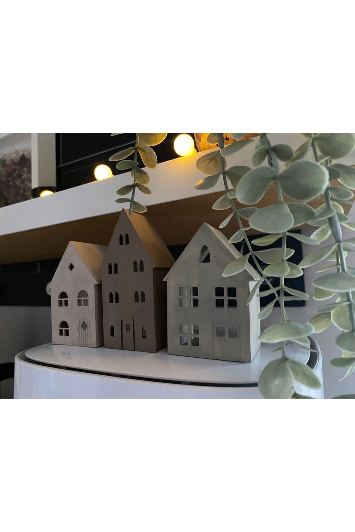 Home bohem dekor evler , minyatür dekor evler 3 lü set , oda raf dekoru