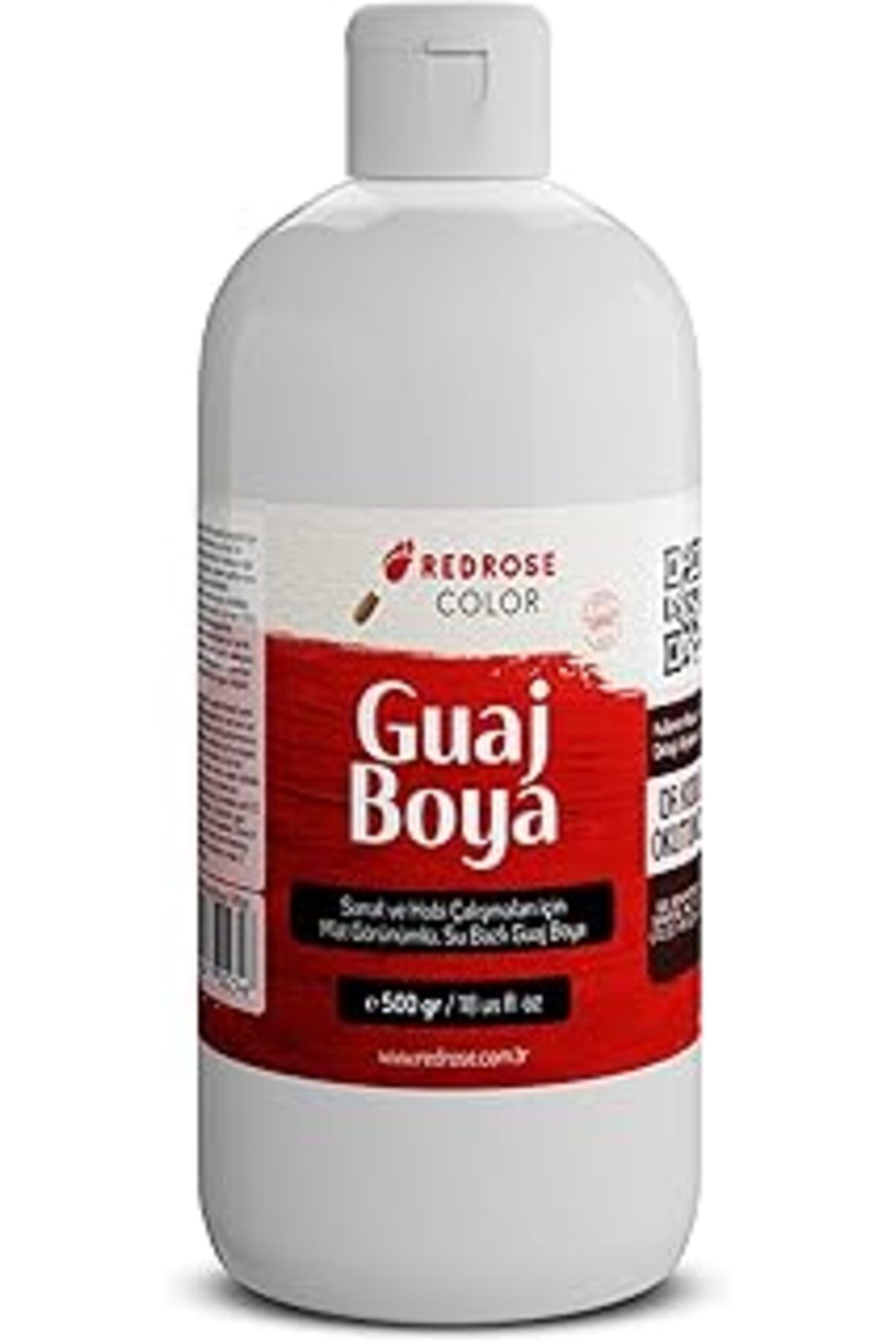 Mu Art Ahşap Red Rose Beyaz Guaj Boya 500 Gr