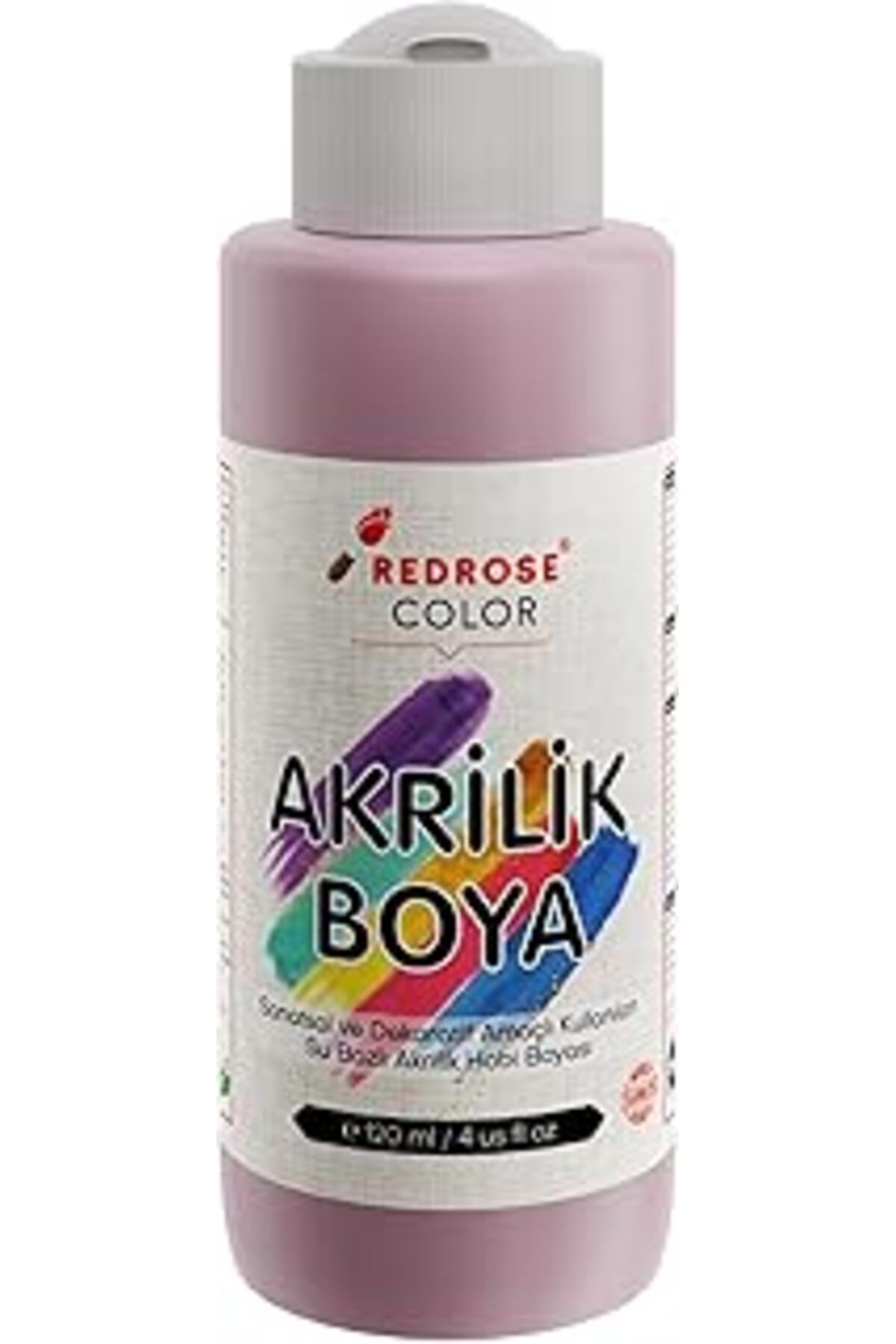 Qedii Red Rose Açık Pembe Akrilik Boya 120 Ml