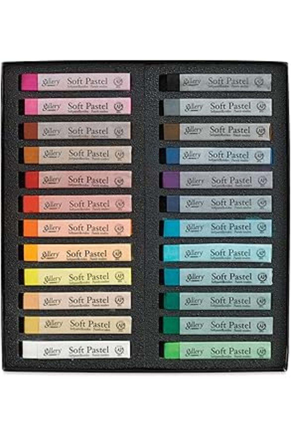 Mu Art Ahşap Mungyo Mpv-24 Pastel Boya Yumuşak Toz Pastel, 24 Renk
