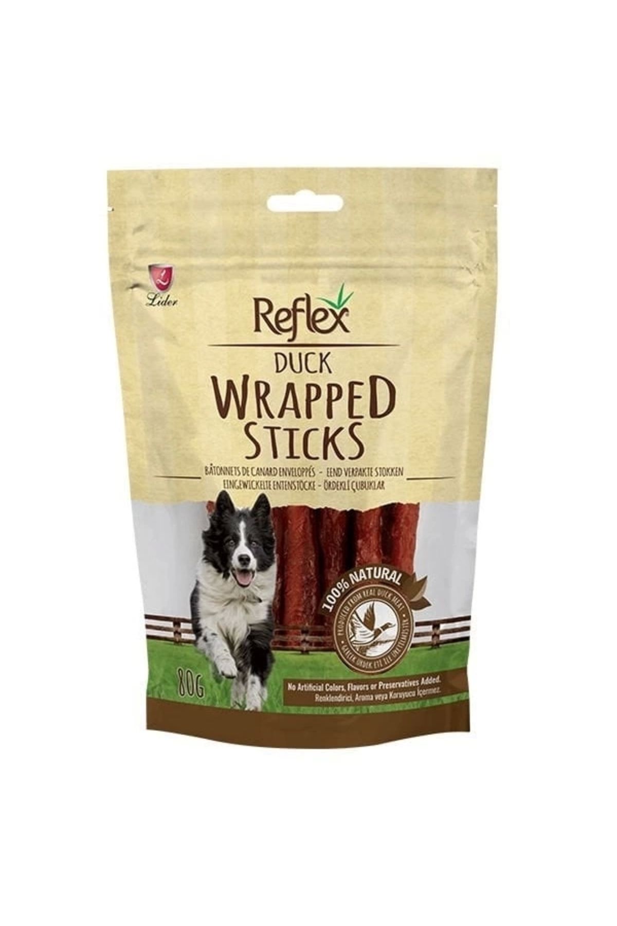 Reflex Wrapped Sticks Ördekli Köpek Ödül Çubukları 80 gr
