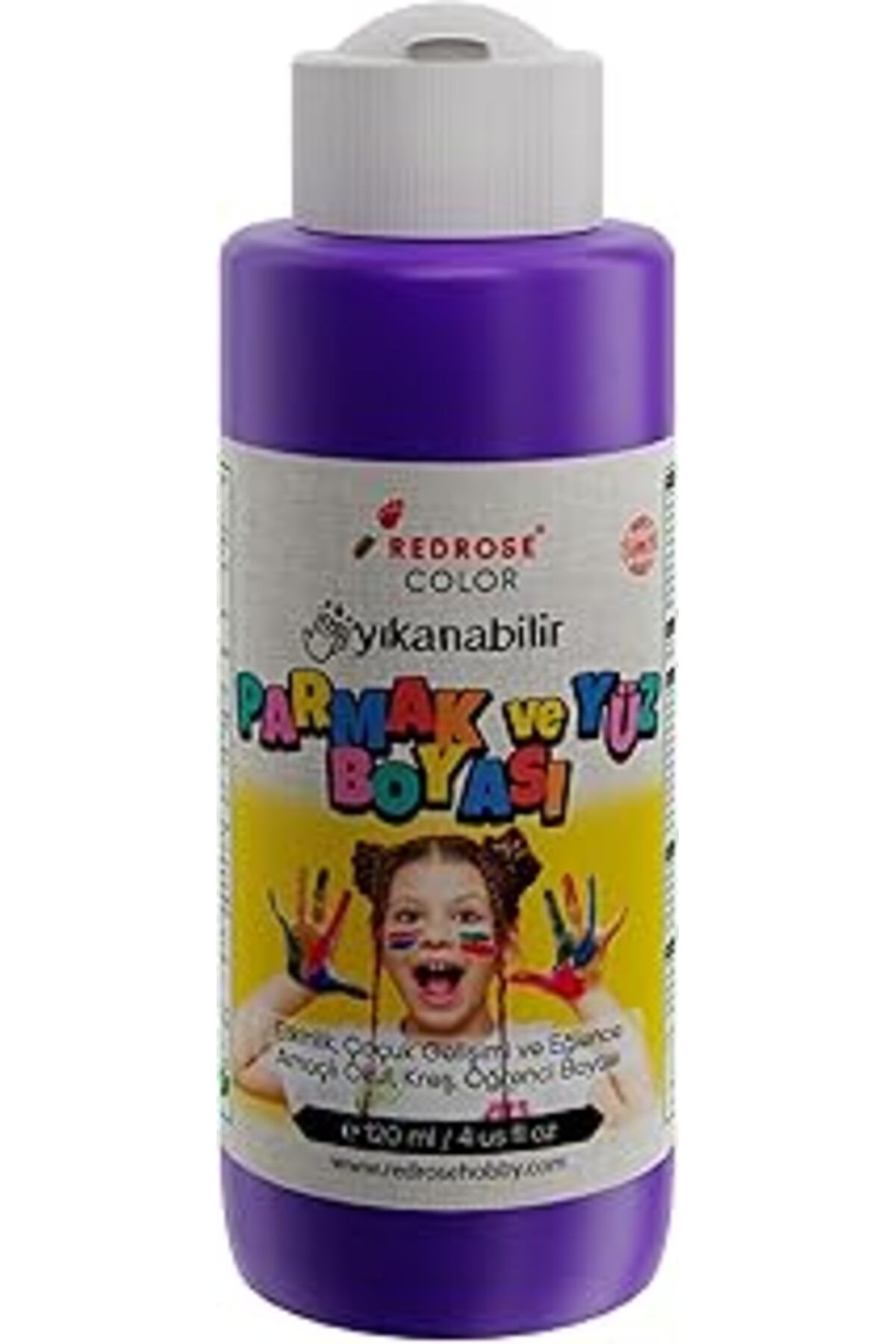 Qedii Red Rose Mor Parmak Boyası 120 Ml