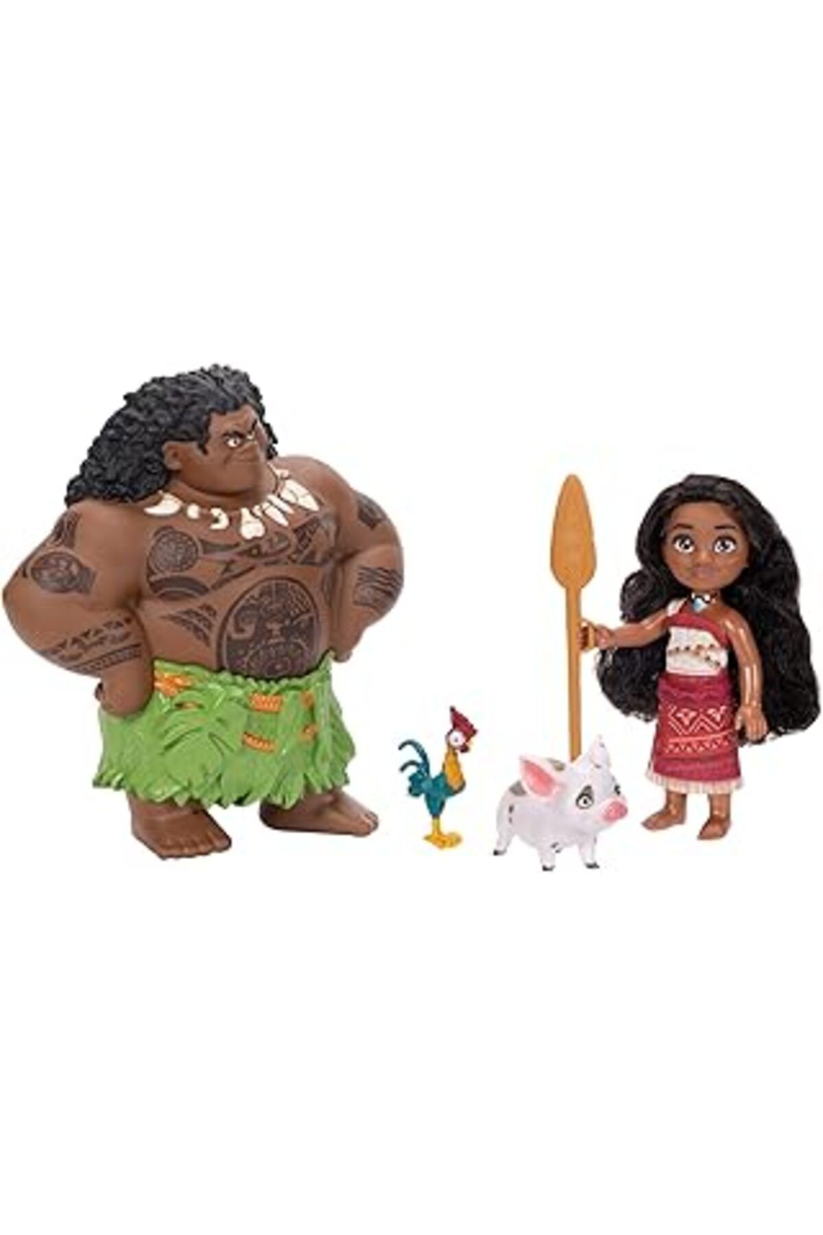 Qedii Moana - 15 Cm Maui & Moana Ve Arkadaşları Set