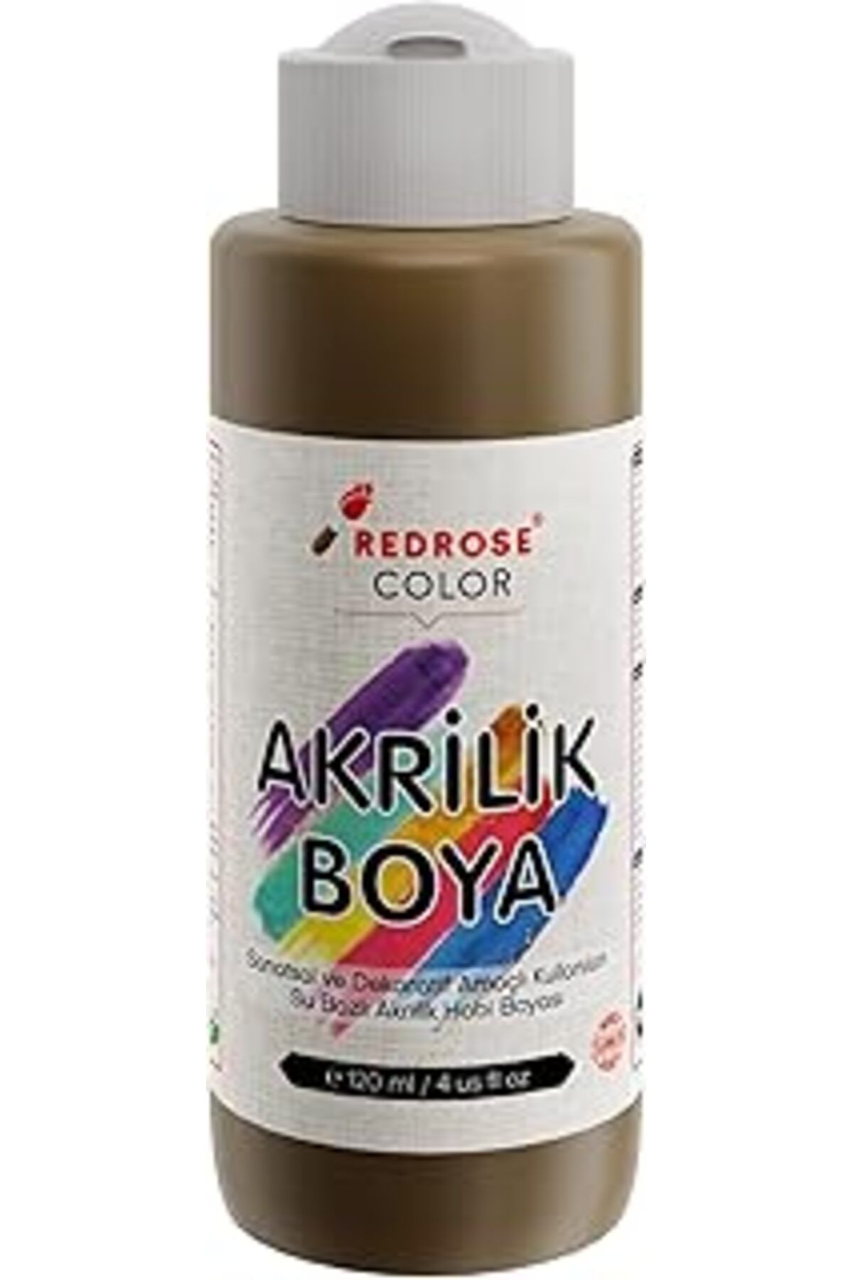 Mu Art Ahşap Red Rose Açık Kahverengi Akrilik Boya 120 Ml