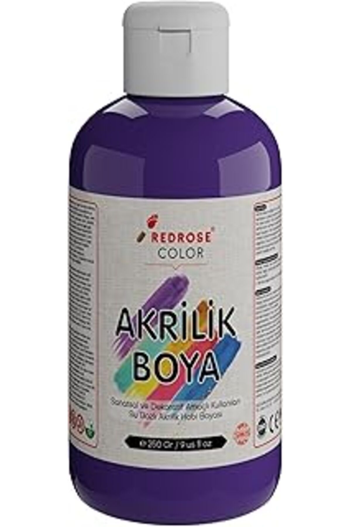 Qedii Red Rose Mor Akrilik Boya 250 Gr