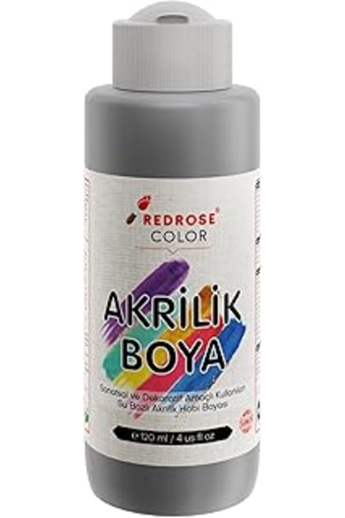 Qedii Red Rose Gri Akrilik Boya 120 Ml