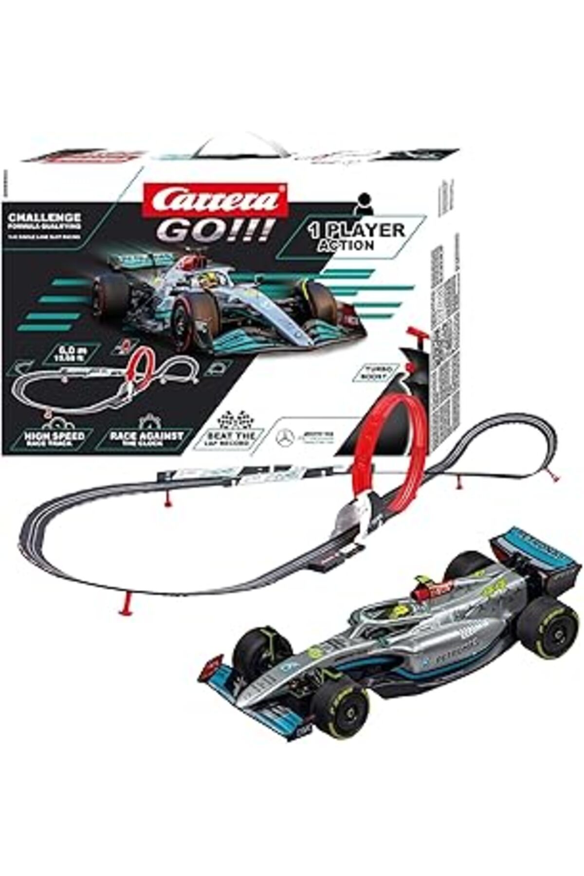 Mu Art Ahşap Carrera Go Challenge - Formula Qualifying Tek Kişilik Yarış Pisti