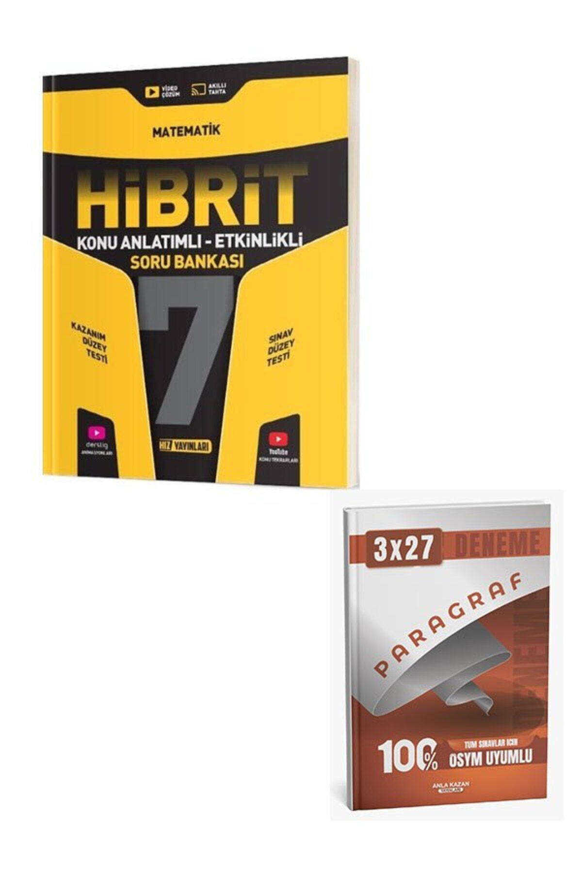 Anla Kazan Yayınları Hız 2026 7. Sınıf Matematik HİBRİT Konu Anlatımlı Etkinlikli Soru Bankası+Anla Kazan Paragraf