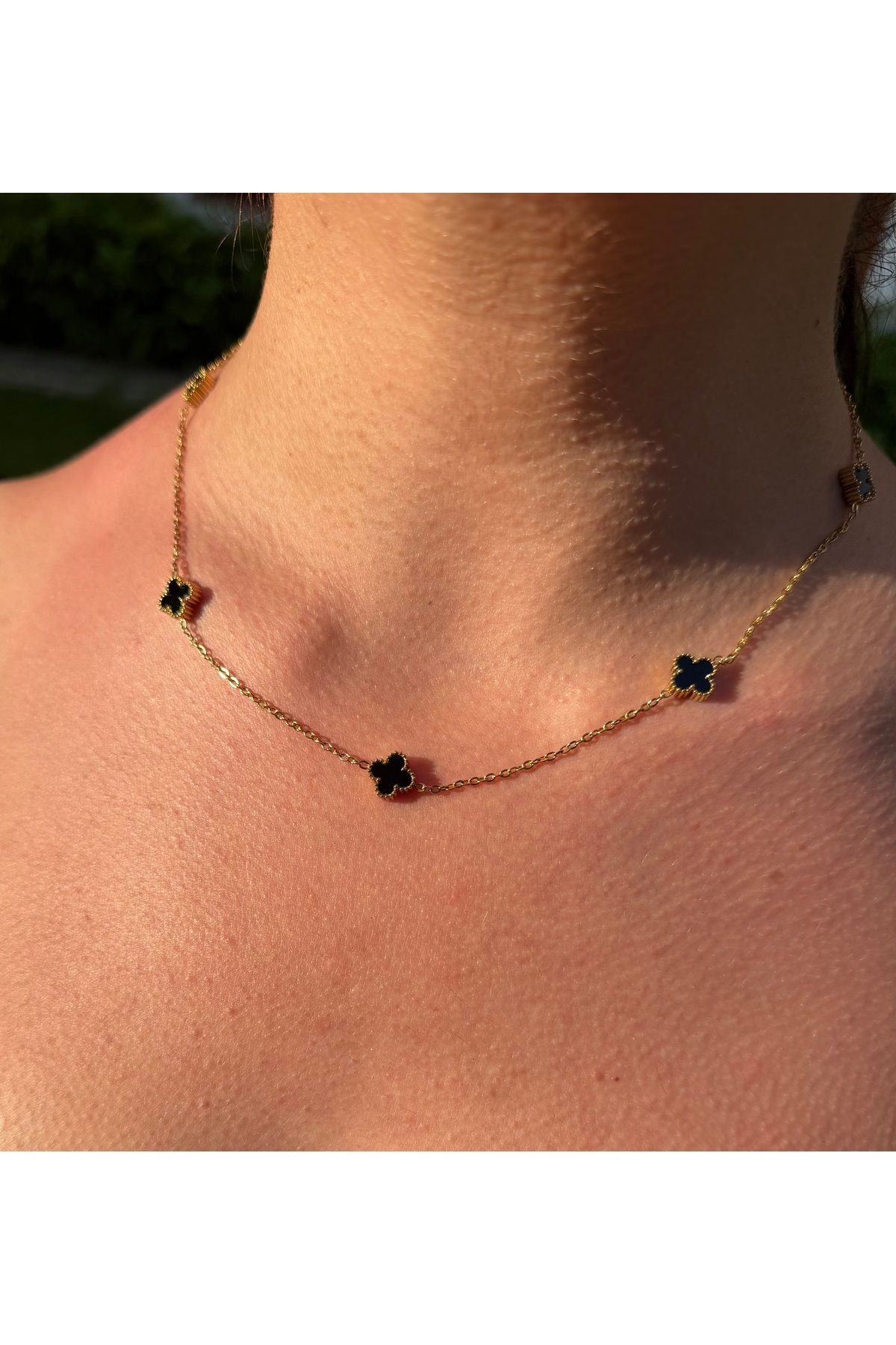 ARMELİA ACCESORİES Armelia Accessories Yonca Figürlü Zarif Kolye