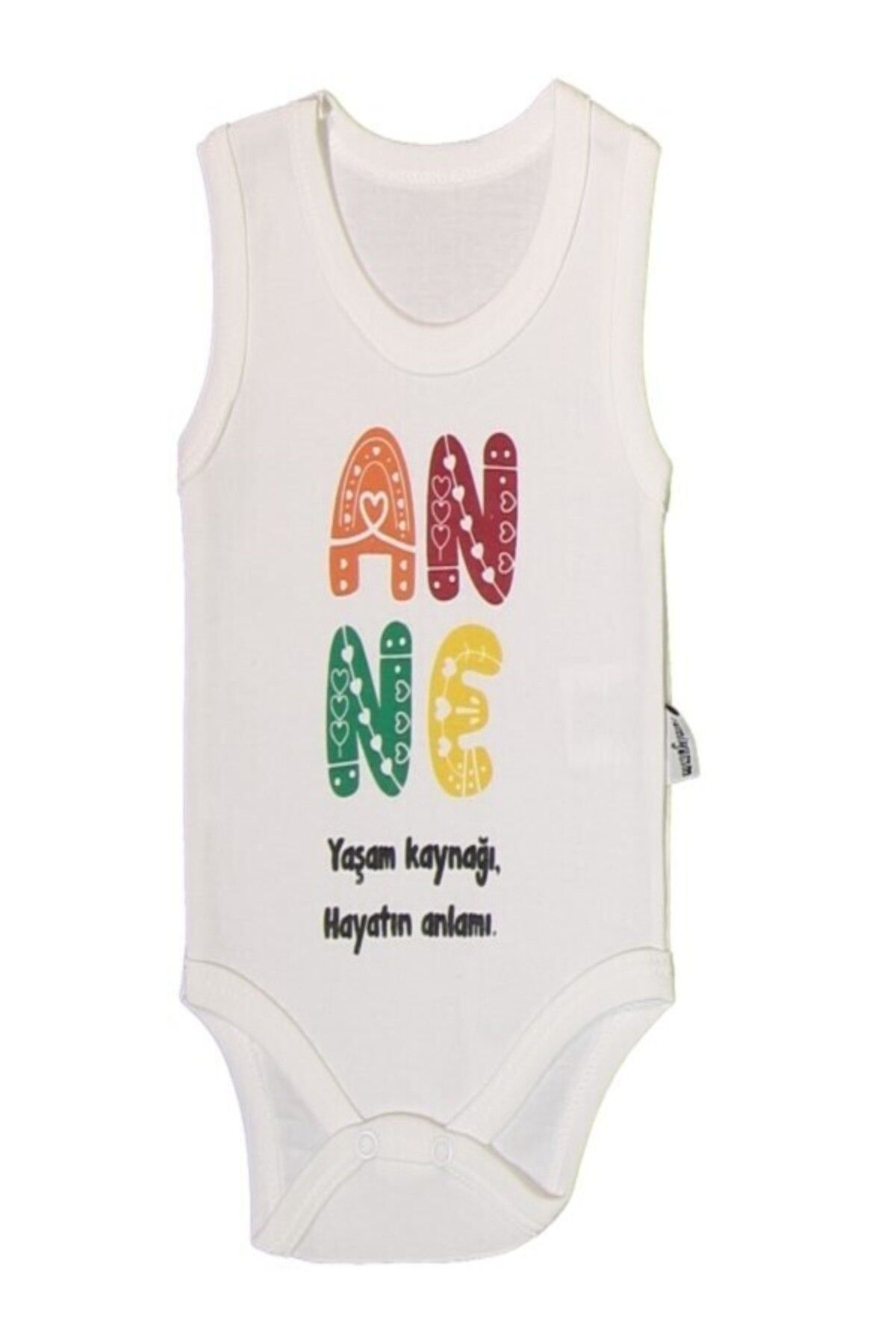 YUMİYUMM ANNE YAZILI %100 PAMUK BEBEK ZIBINI
