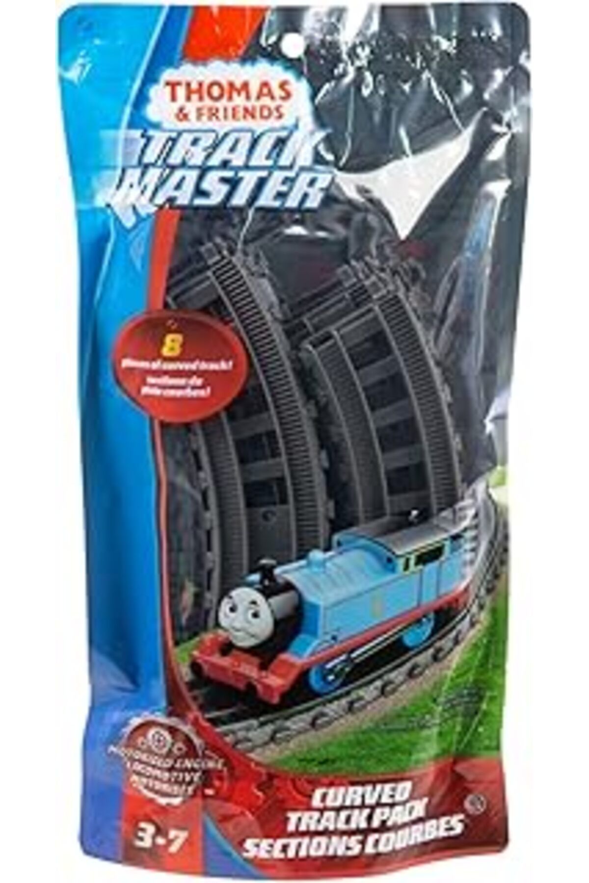 Mu Art Ahşap Thomas & Friends Ek Ray Seti Kavisli Döner Ray Trenler Için Ek Yol Seti Döner Ray