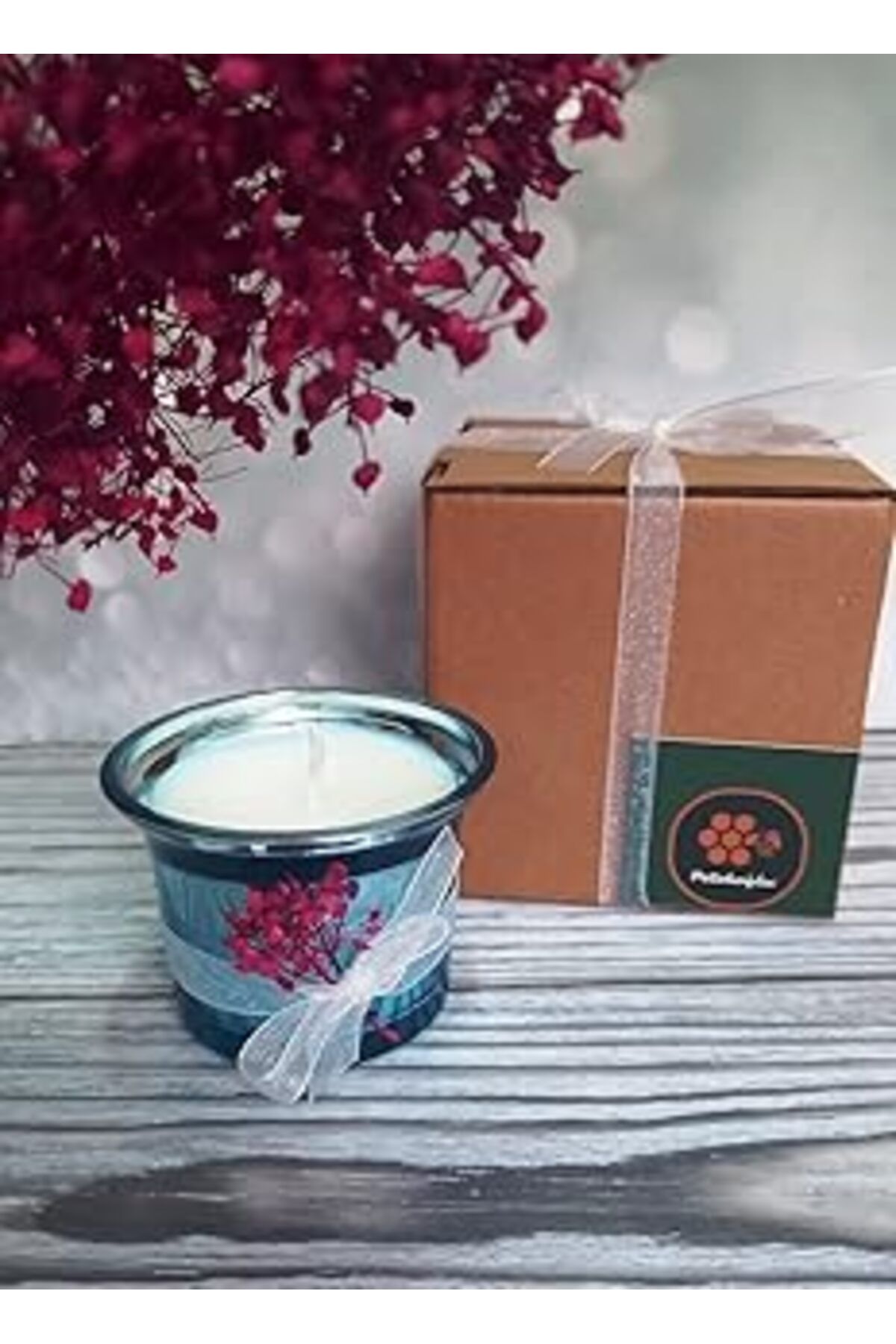 Qedii Petekoğlu Soyawax Mumu El Yapımı%100 Doğal Aromatik Soya Mumu Vanilya Kokulu