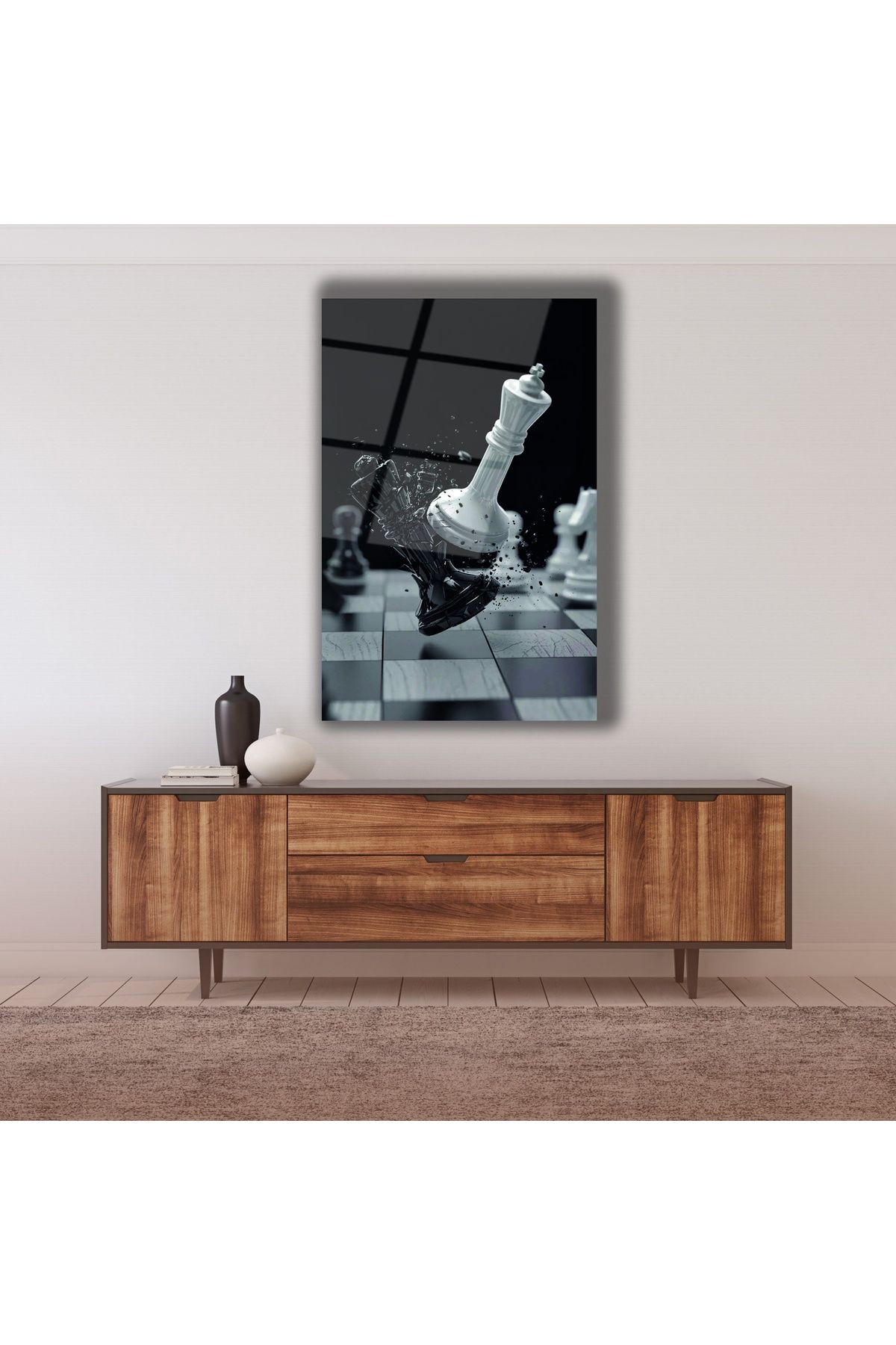 Altat Home Satranç Cam Tablo
