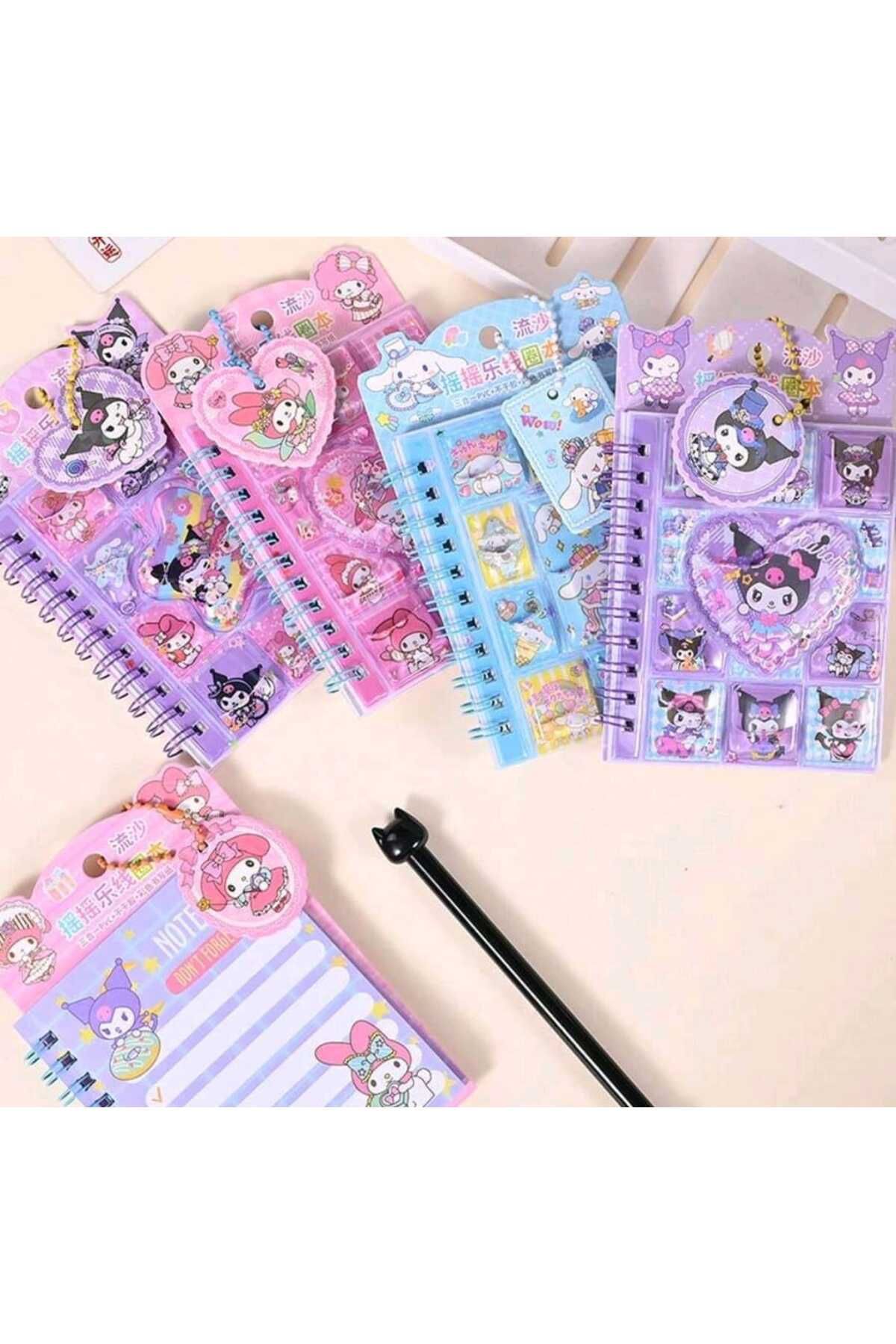 Eva Rose Figürlü Sulu Süslü Kalın Kapaklı Stickerlı Not Defteri Kız Çocuk Hediye Defter Trend Defter 1 Adet