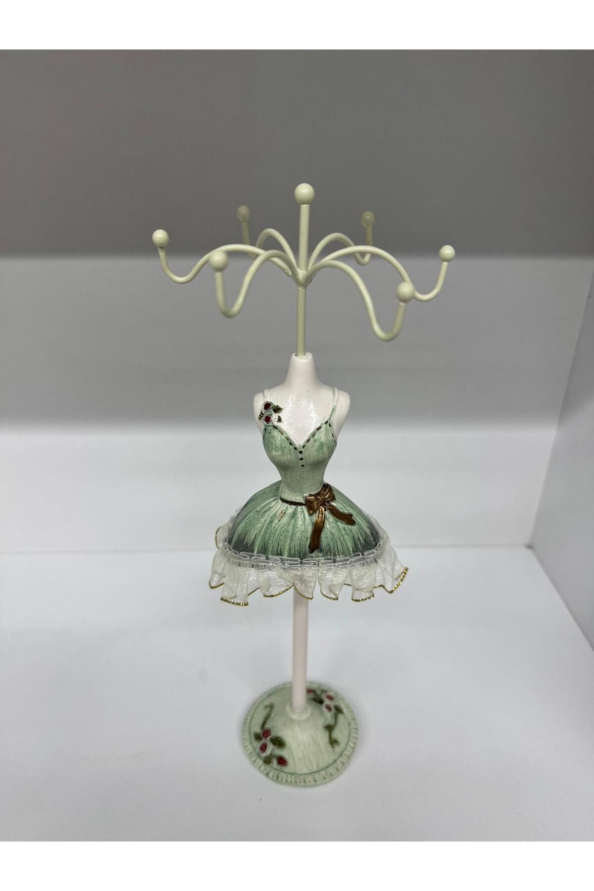 Yonca Hediyelik DEKORATİF BALERİN TASARIMLI TAKI STANTI DÜZENLEYİCİ, YÜZÜK- KÜPE- KOLYE- TAKI ASKILIĞI (27 CM )