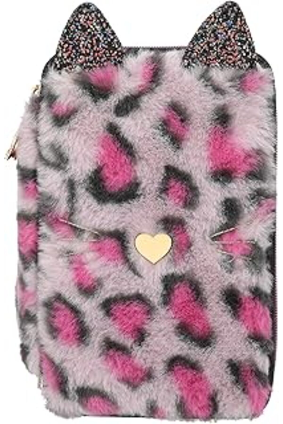 TBSProjects Depesche 13020 Topmodel Rebel Kitty - Lila-Siyah Leo Postlu Ve Kedi Kulakları Ile Doldurulmuş 3 Kat