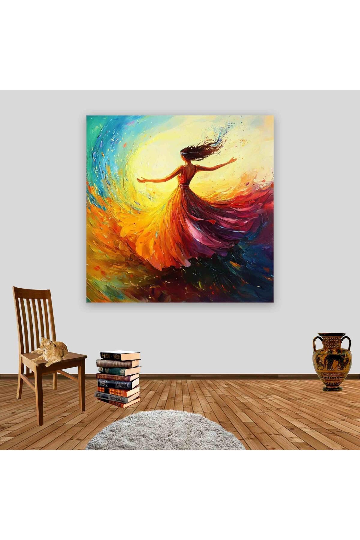 Ritmo Canvas Spiritüel Ateş Dansı Kanvas Tablo