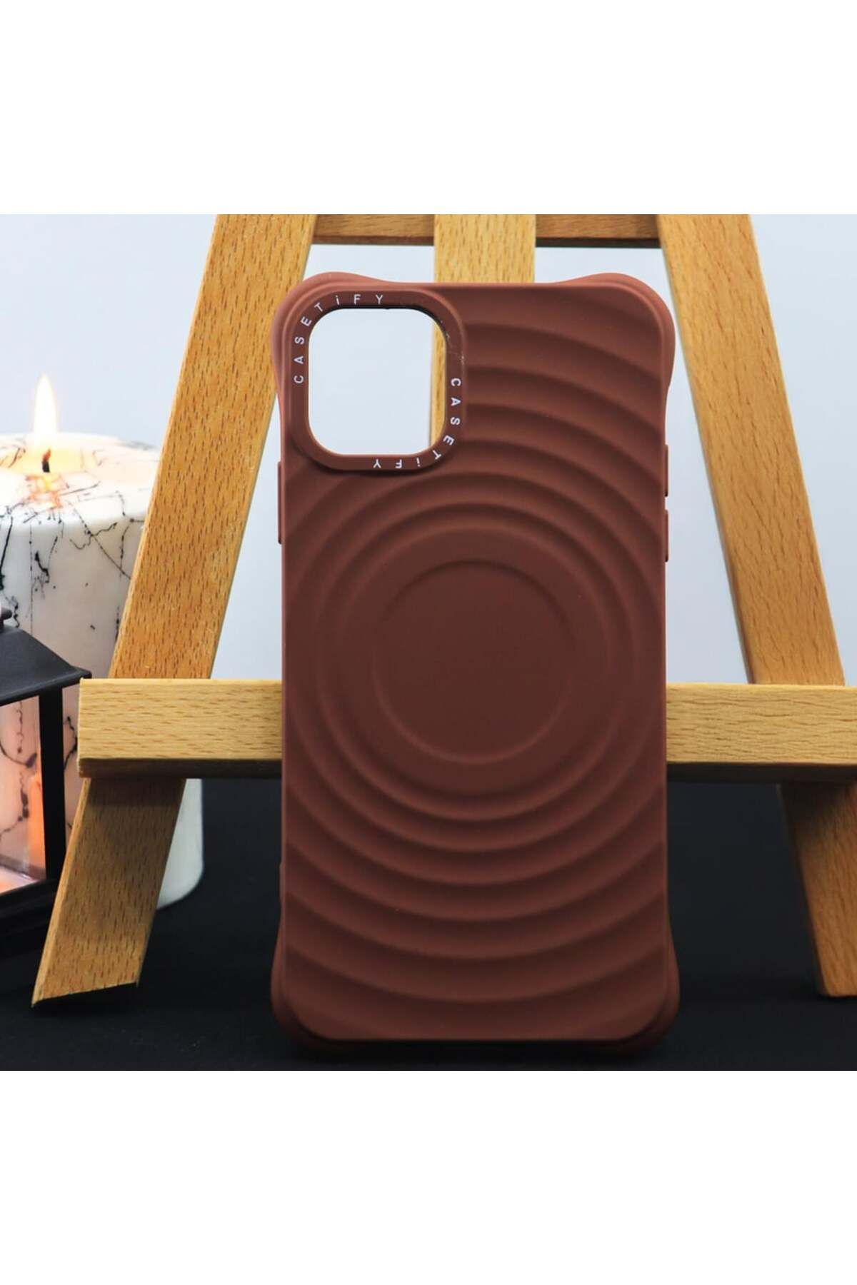 Case&Case iPhone 13 Uyumlu Silikon Su Damlası Desenli Kabartmalı Kılıf