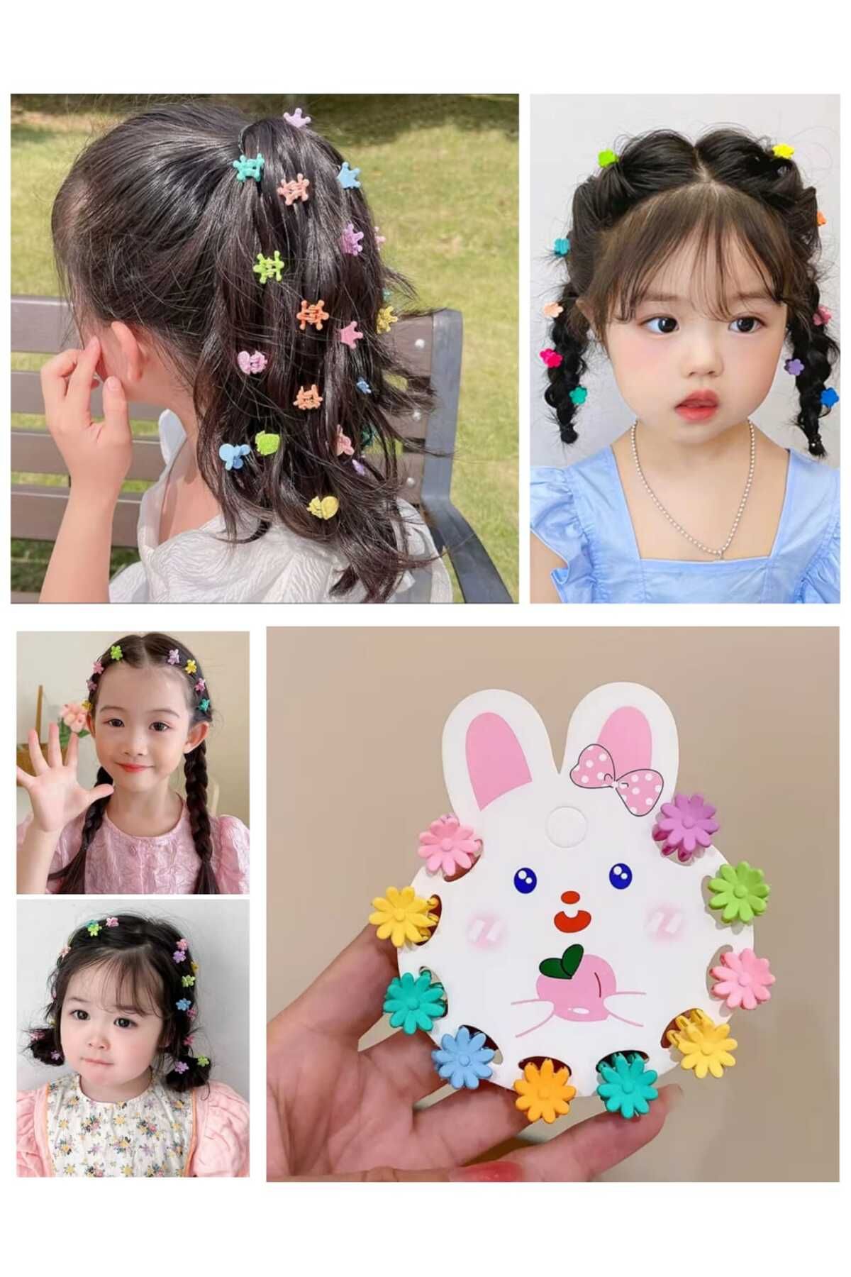 Eva Rose 10 Adet Çocuk Ve Bebekler İçin Küçük mandal toka Minik Mandal Toka Çocuk Tokası Bebek Tokası