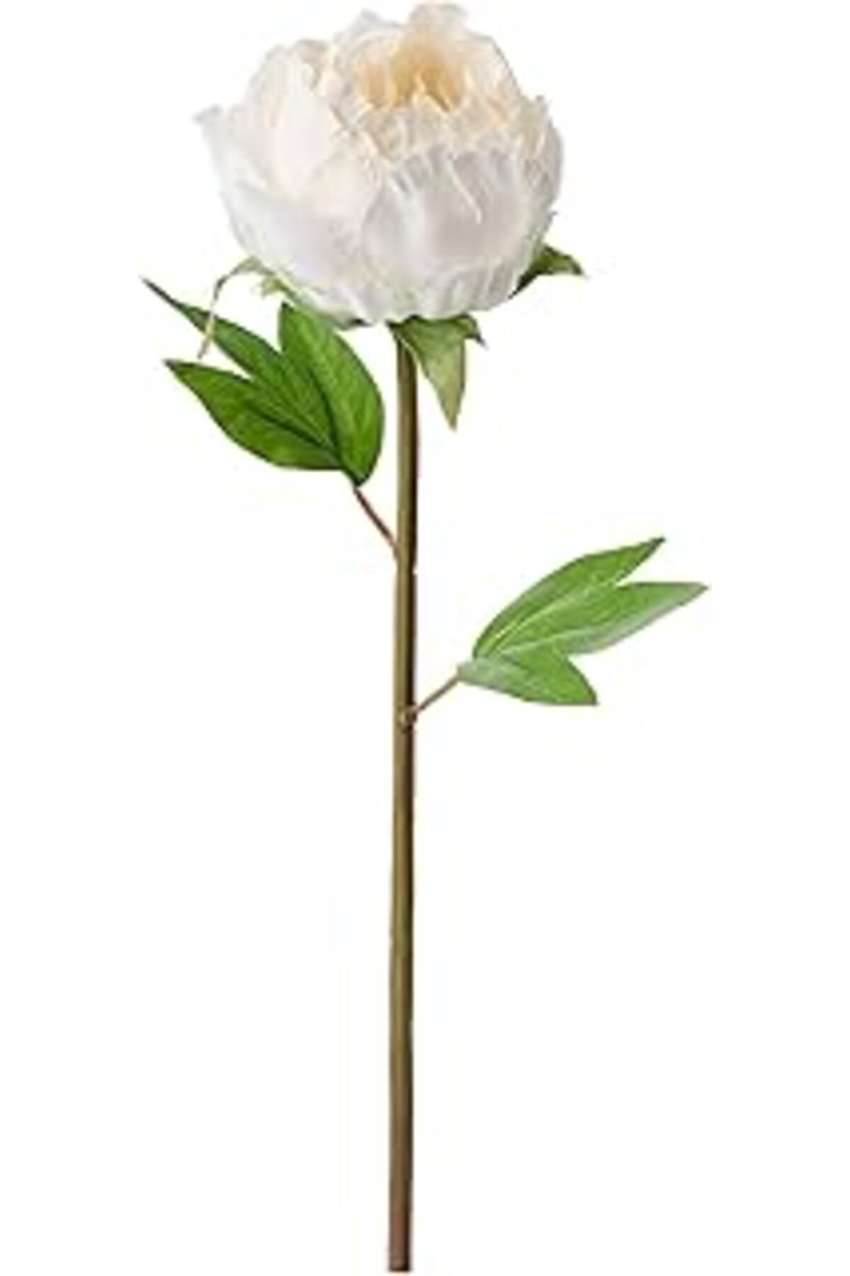 Qedii Smycka Yapay Çiçek, Şakayık, Beyaz, 30 Cm