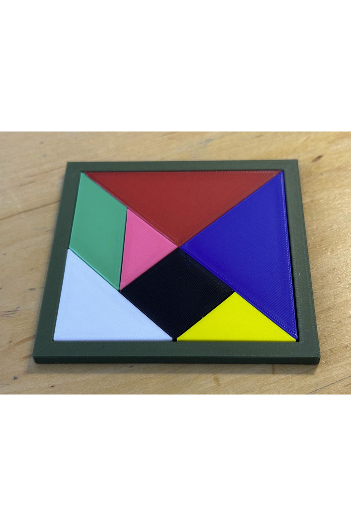 talaşoğlu Geometrik renkli tangram