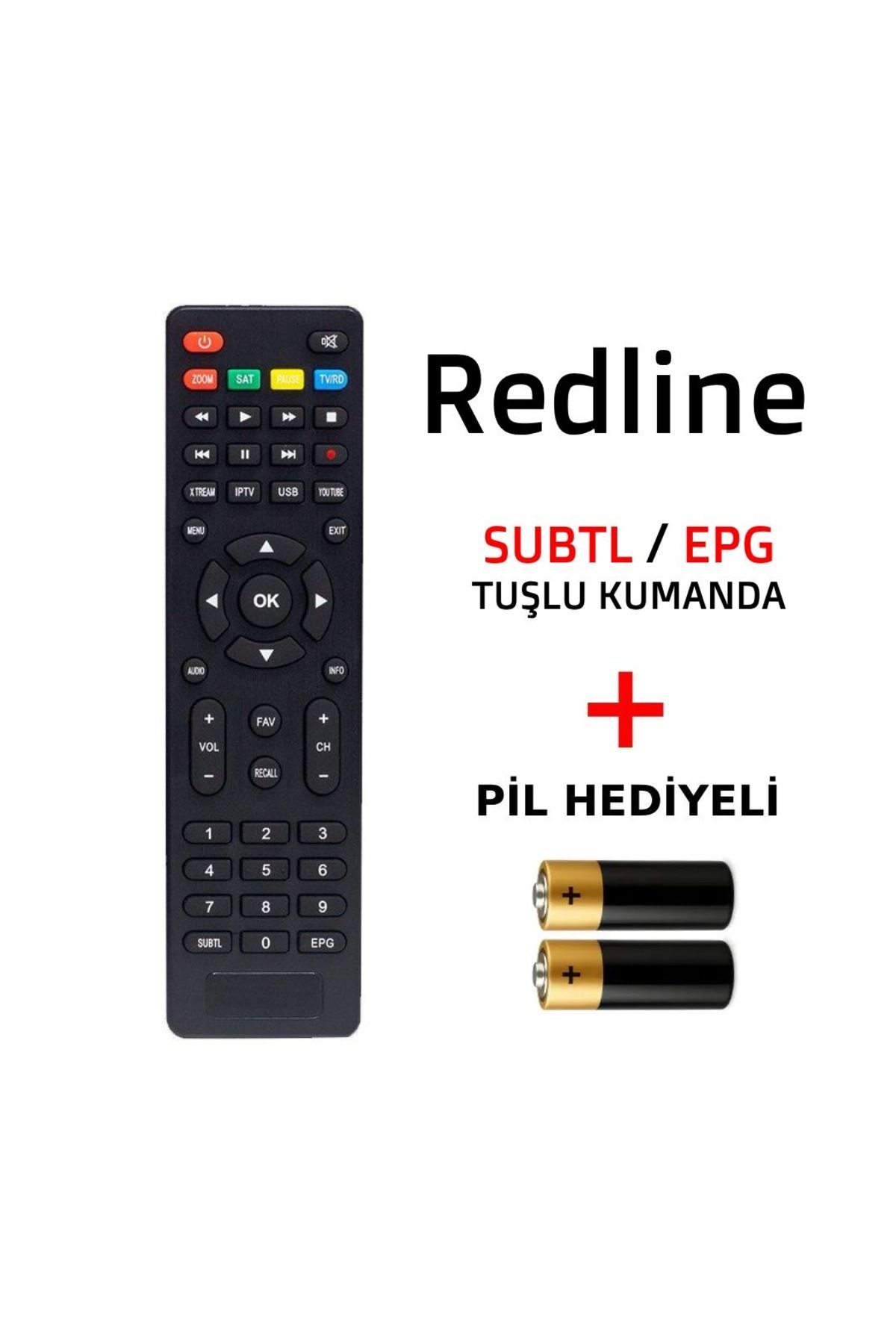 Suntel Redline SUBTL- EPG tuşlu HD slim uzaktan kumanda