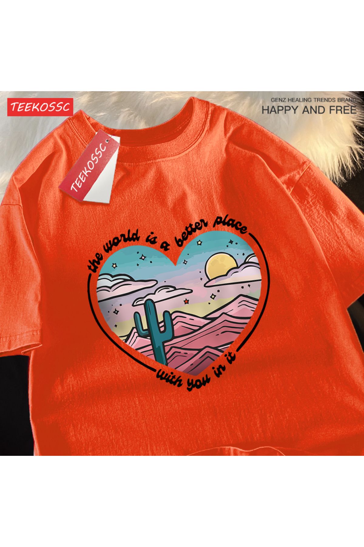 StartMore Y2k Vintage Tişört Tee Waild daha iyi bir yer baskı