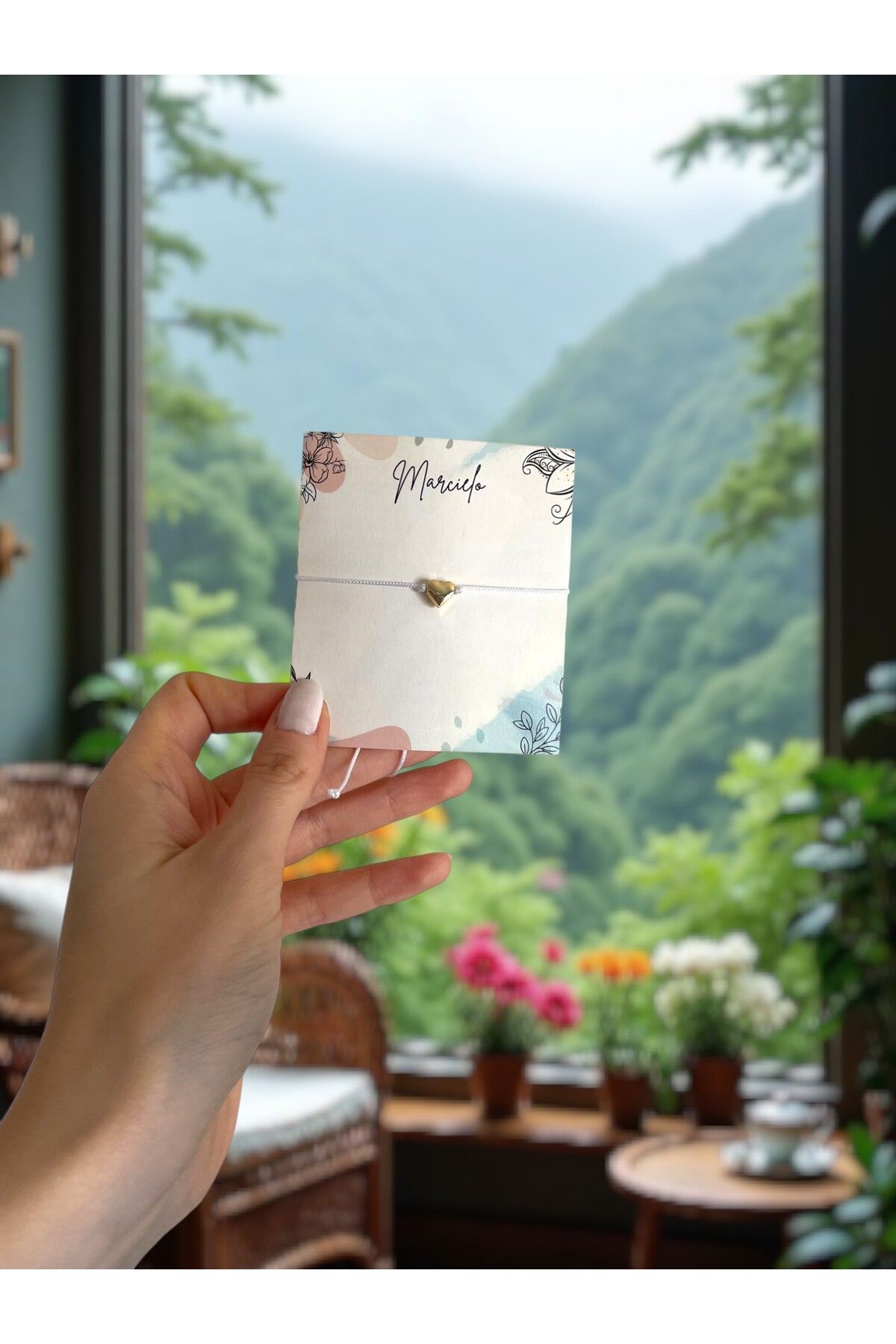MARCİELO Accessories Beyaz Şans İpi Bileklik – Sevgiliye, Arkadaşa, Yeni Yıl ve Özel Gün Hediyesi (5 adet)
