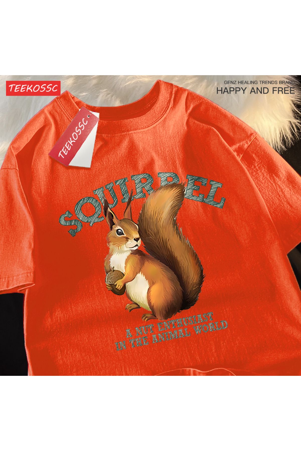 StartMore Y2k Vintage Tişört Tee Sincap bir somun tutkunları