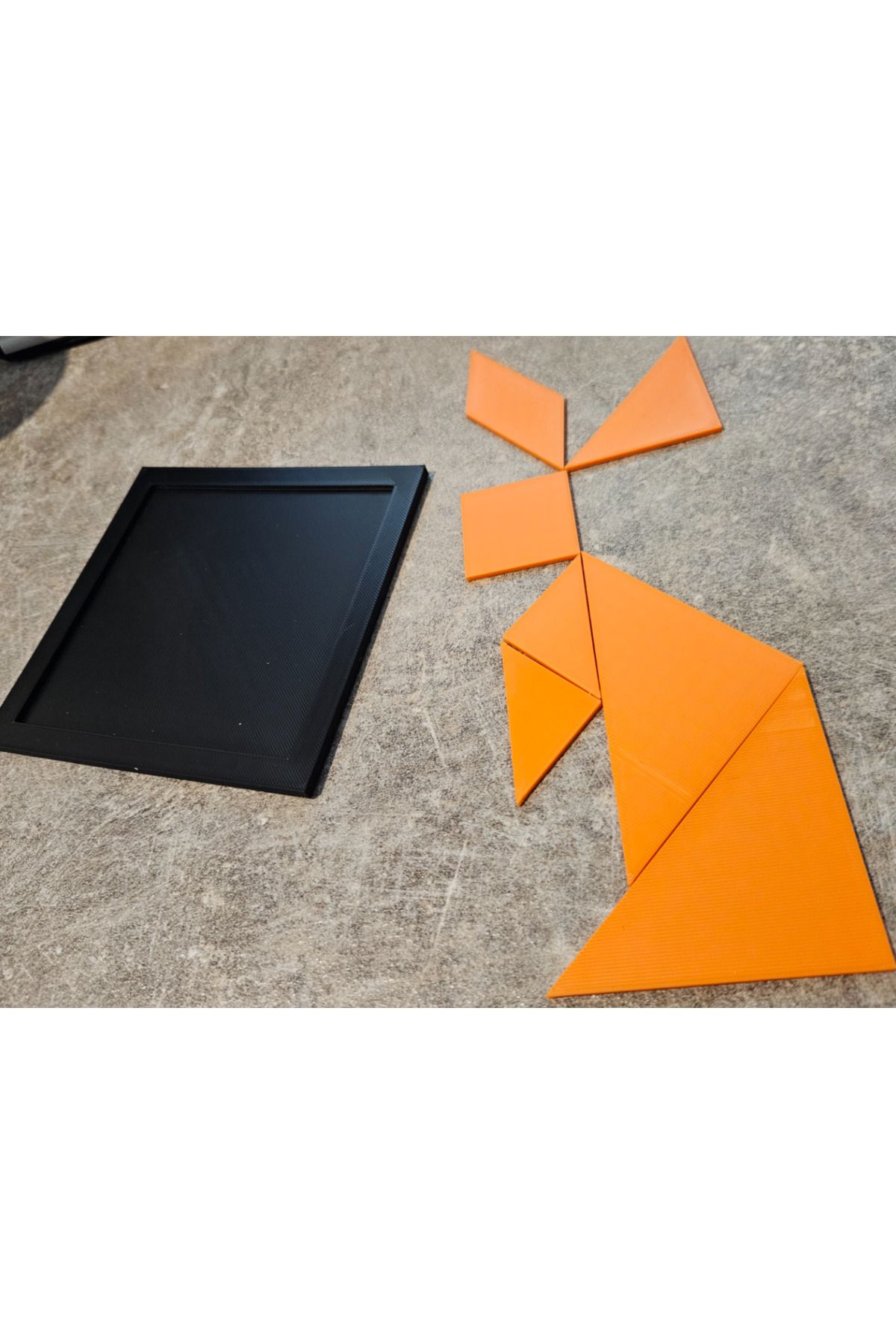 talaşoğlu Geometrik renkli tangram