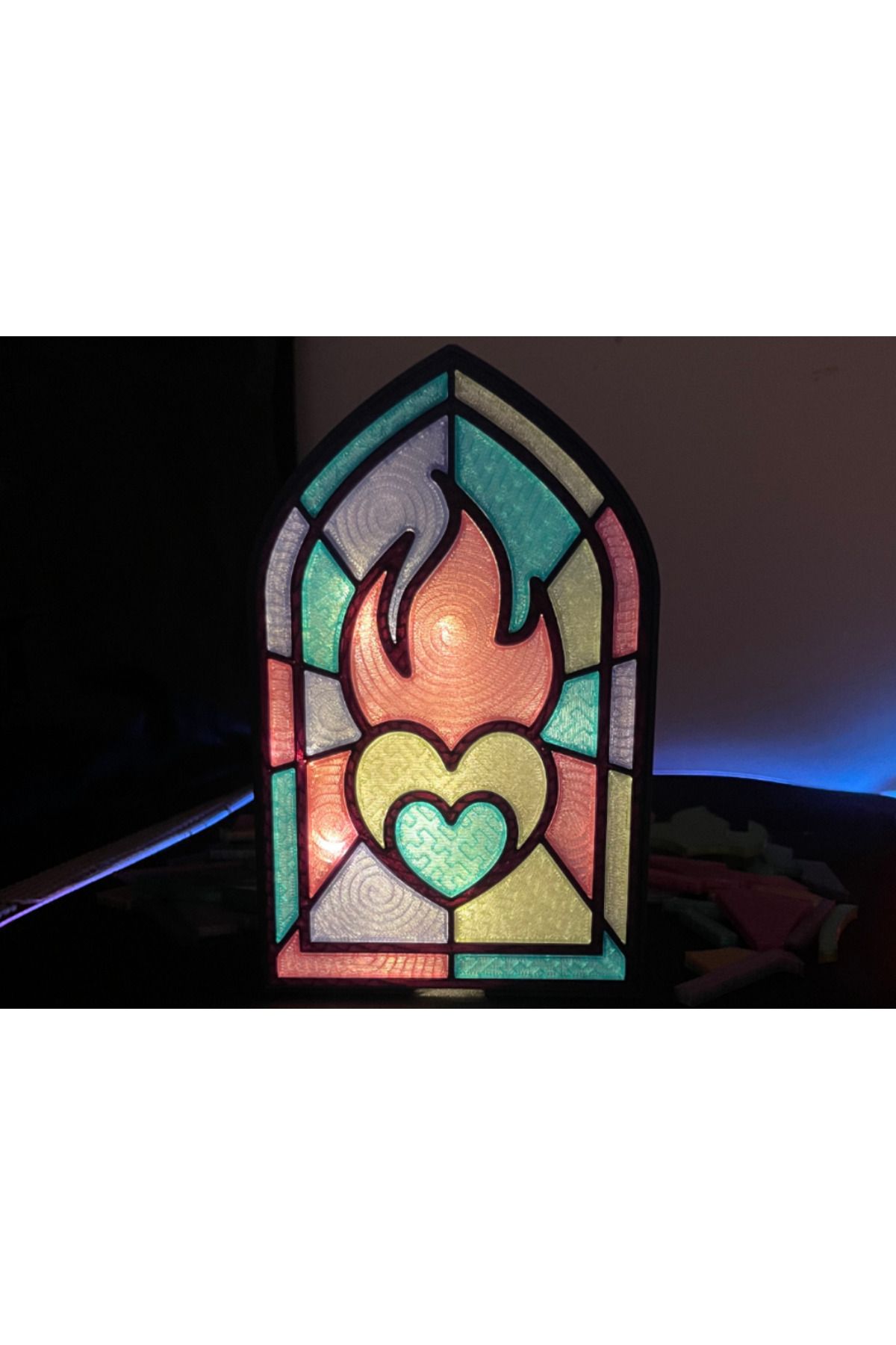 talaşoğlu Fireheart Vitray Fener Snap-Fit Booknook