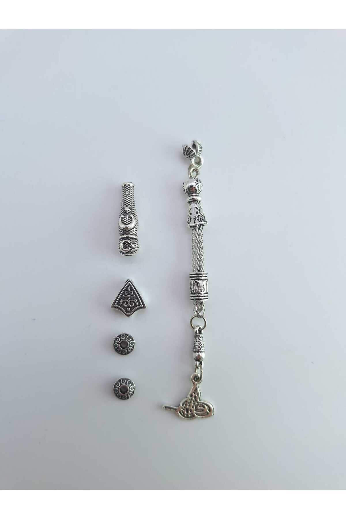 QELA COLLECTION Tesbih Püskül Yapım Tamir Seti 1 Tesbih Yapabilirsiniz