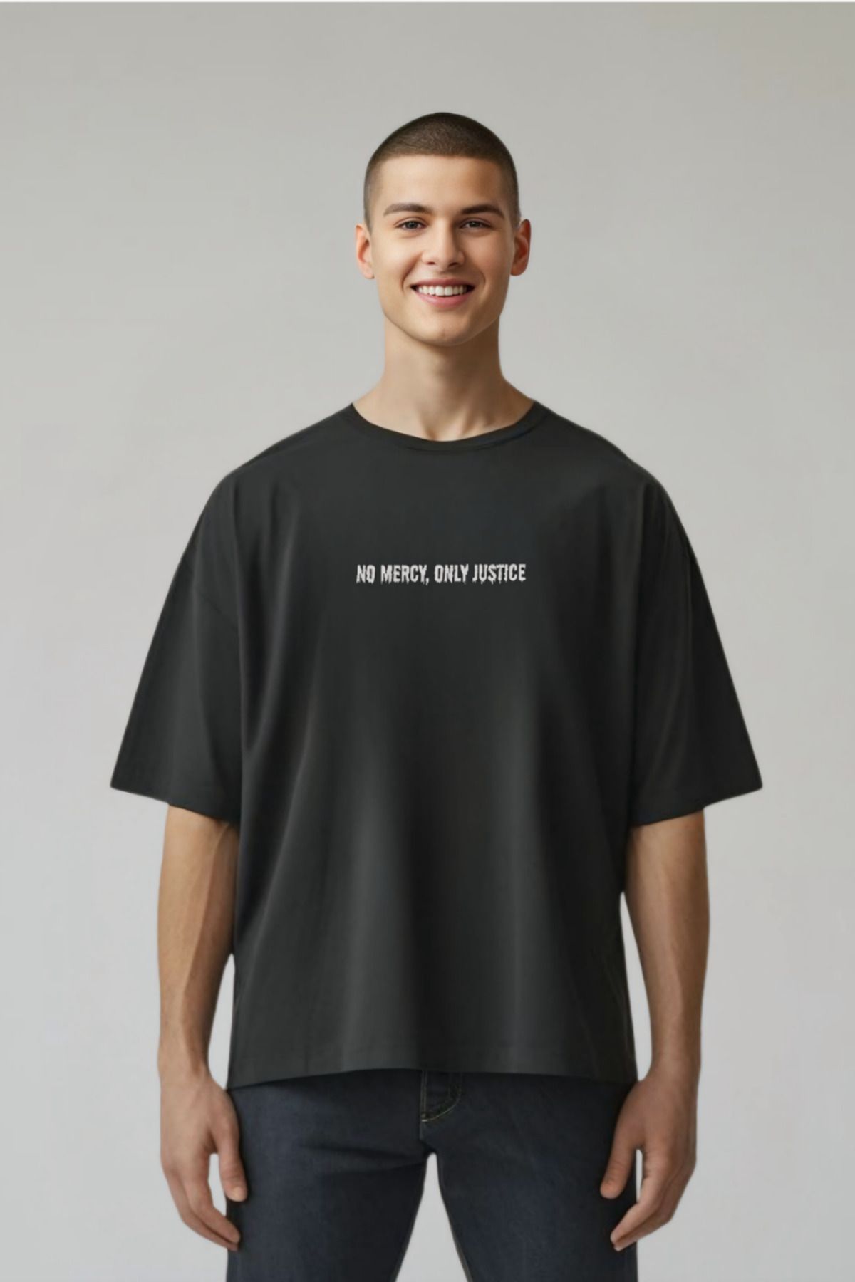 Butik Koruyucu Melek Pamuklu Oversize Tshirt - Guardian Spirit Özel Tasarım
