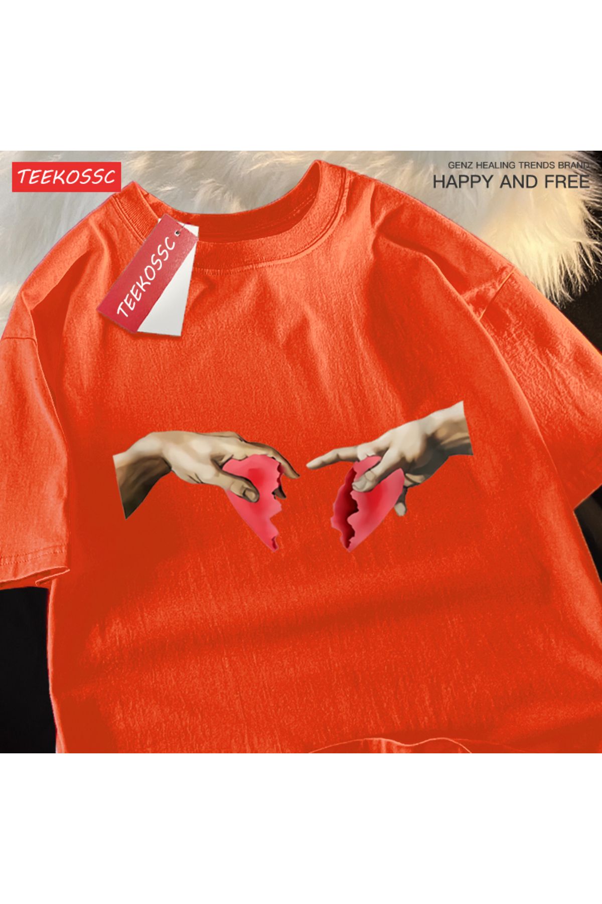 StartMore Y2k Vintage Tişört Tee Yanlışlıkla kırma aşk üstleri