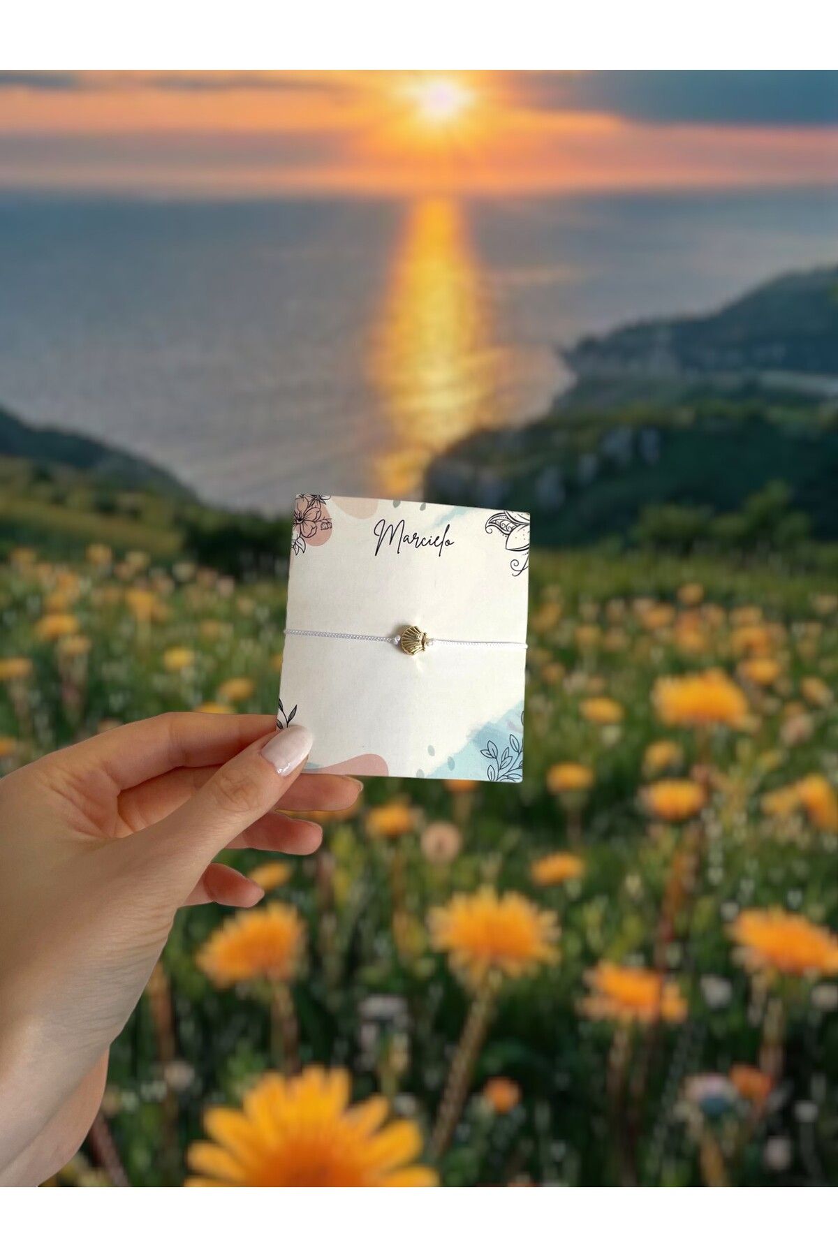 MARCİELO Accessories Beyaz Şans İpi Bileklik – Sevgiliye, Arkadaşa, Yeni Yıl ve Özel Gün Hediyesi (5 adet)