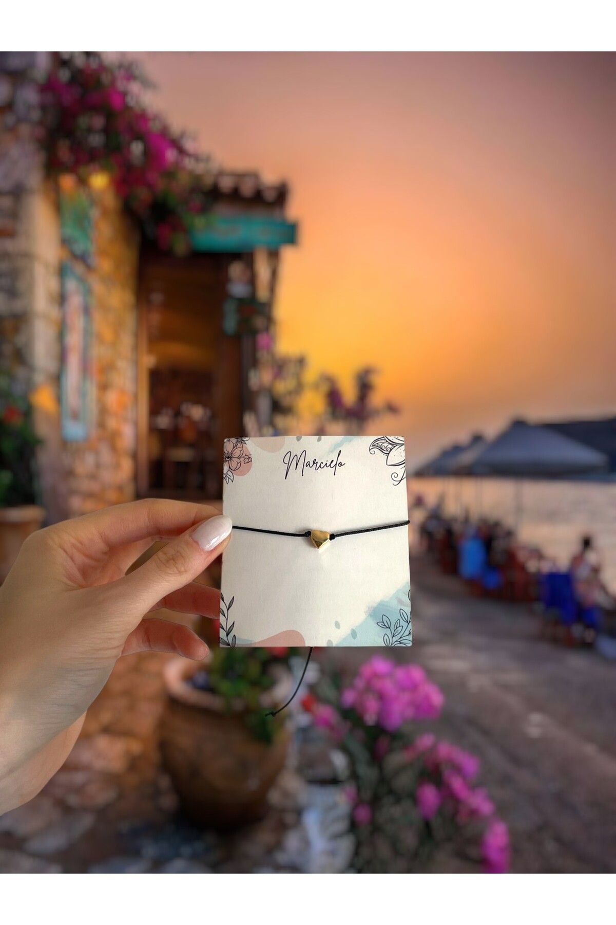 MARCİELO Accessories Siyah Şans İpi Bileklik – Sevgiliye, Arkadaşa, Yeni Yıl ve Özel Gün Hediyesi (5 adet)