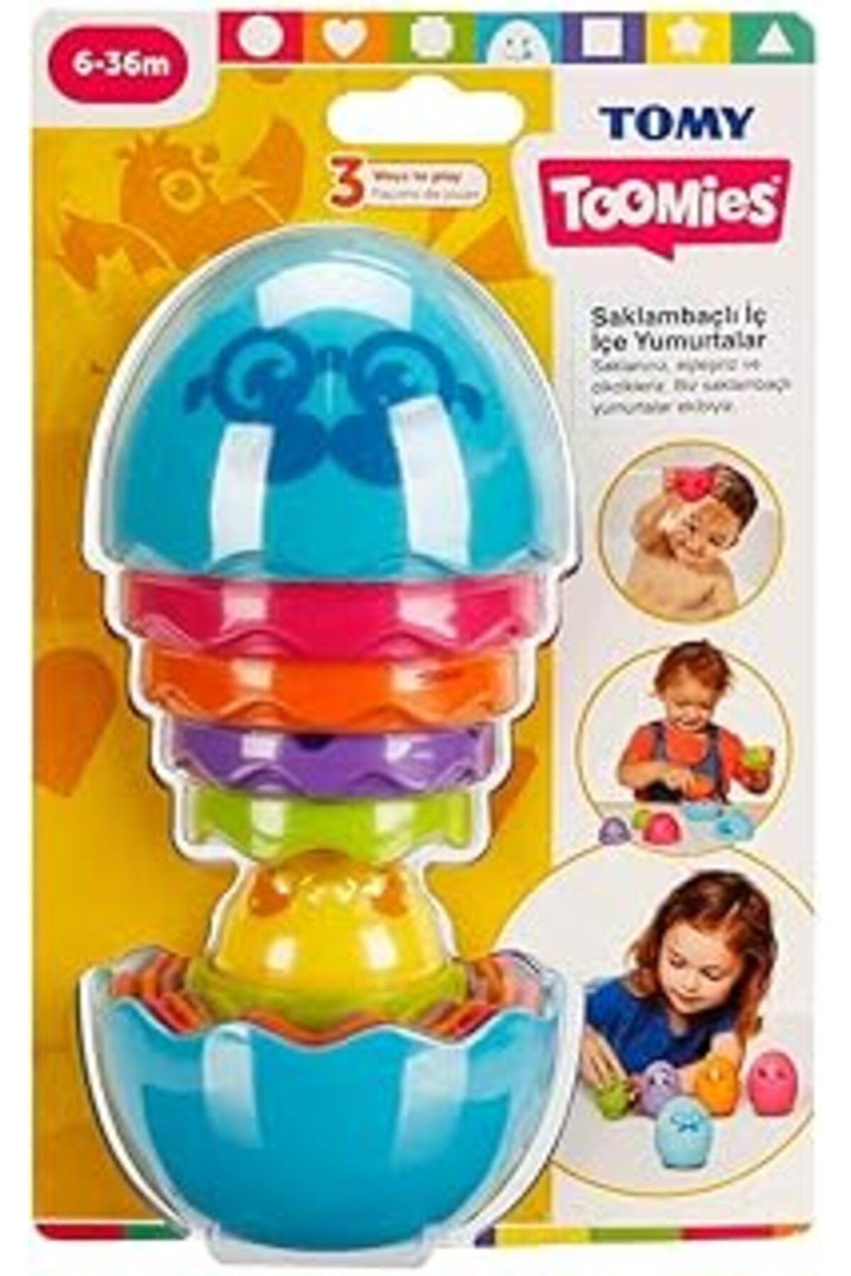 Qedii Tomy Tprta73193 Saklambaçlı İç İçe Yumurtalar, Mavi