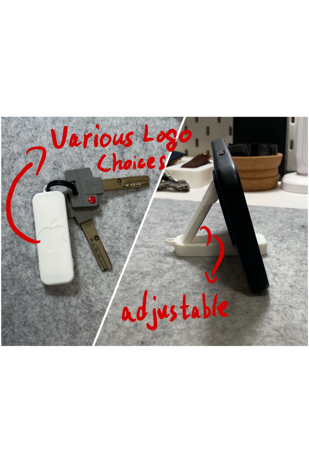 talaşoğlu Taşınabilir Telefon Stand Anahtar Zinciri (Yerinde Yazdır)