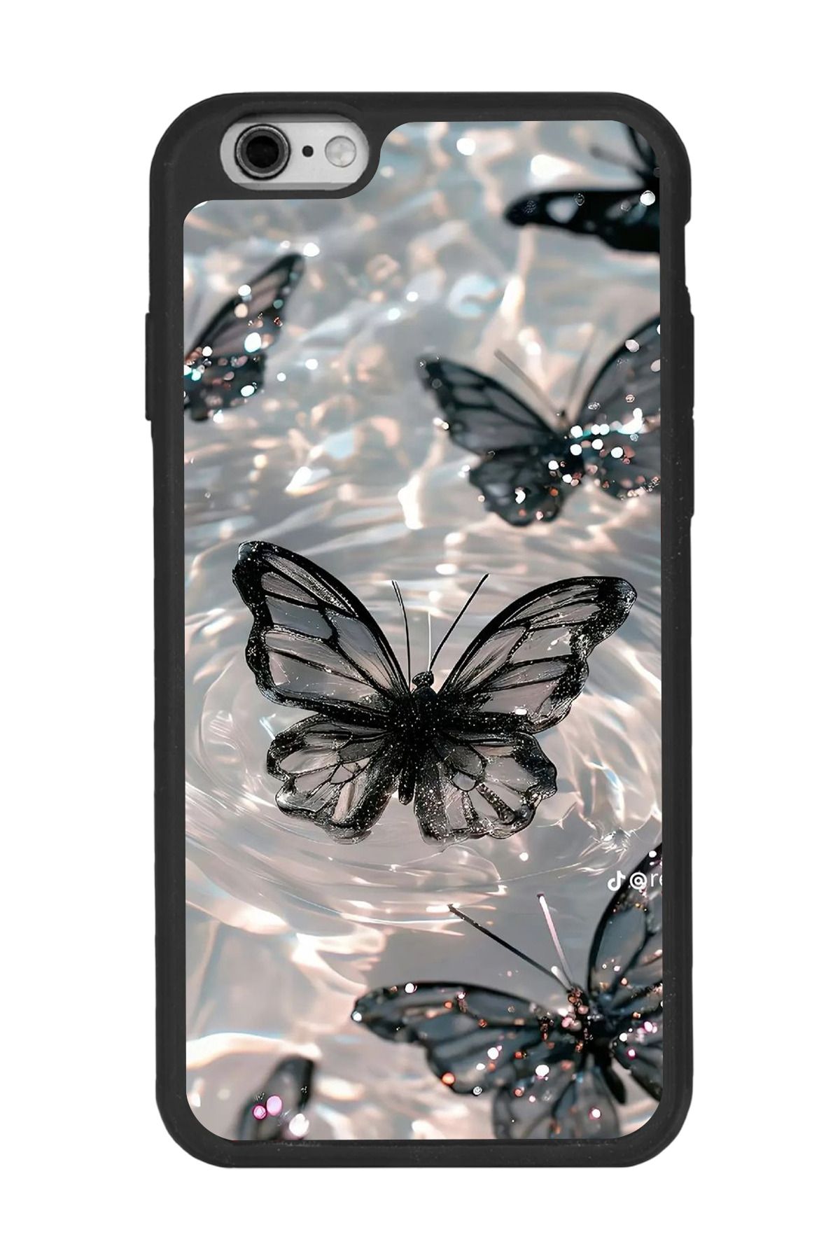 BGAKSESUAR Apple iPhone 6 Plus Siyah Silikon Kılıf Çiziklere ve Darbelere Karşı Koruma