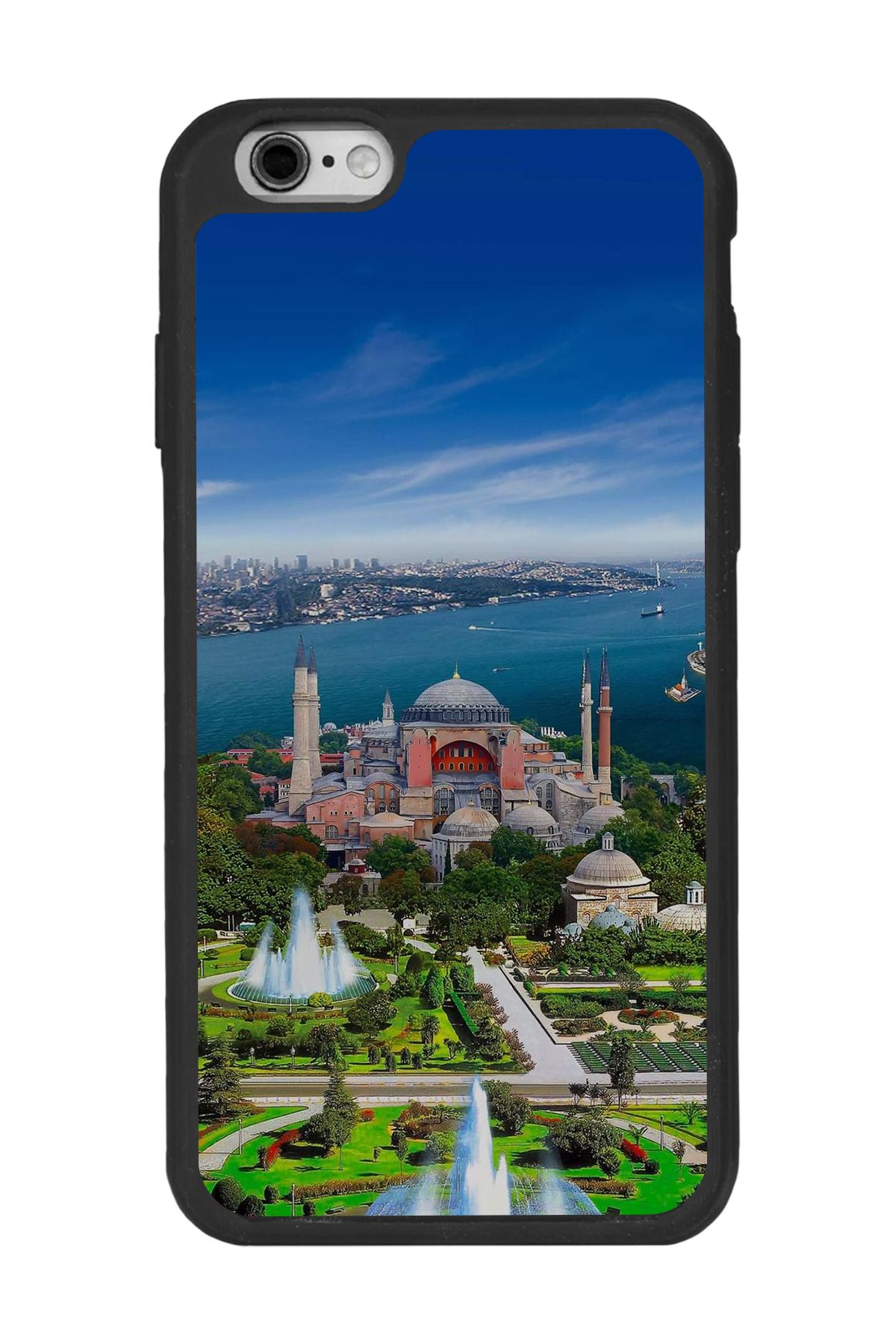 BGAKSESUAR Apple iPhone 6 Plus Siyah Silikon Kılıf Çiziklere ve Darbelere Karşı Koruma